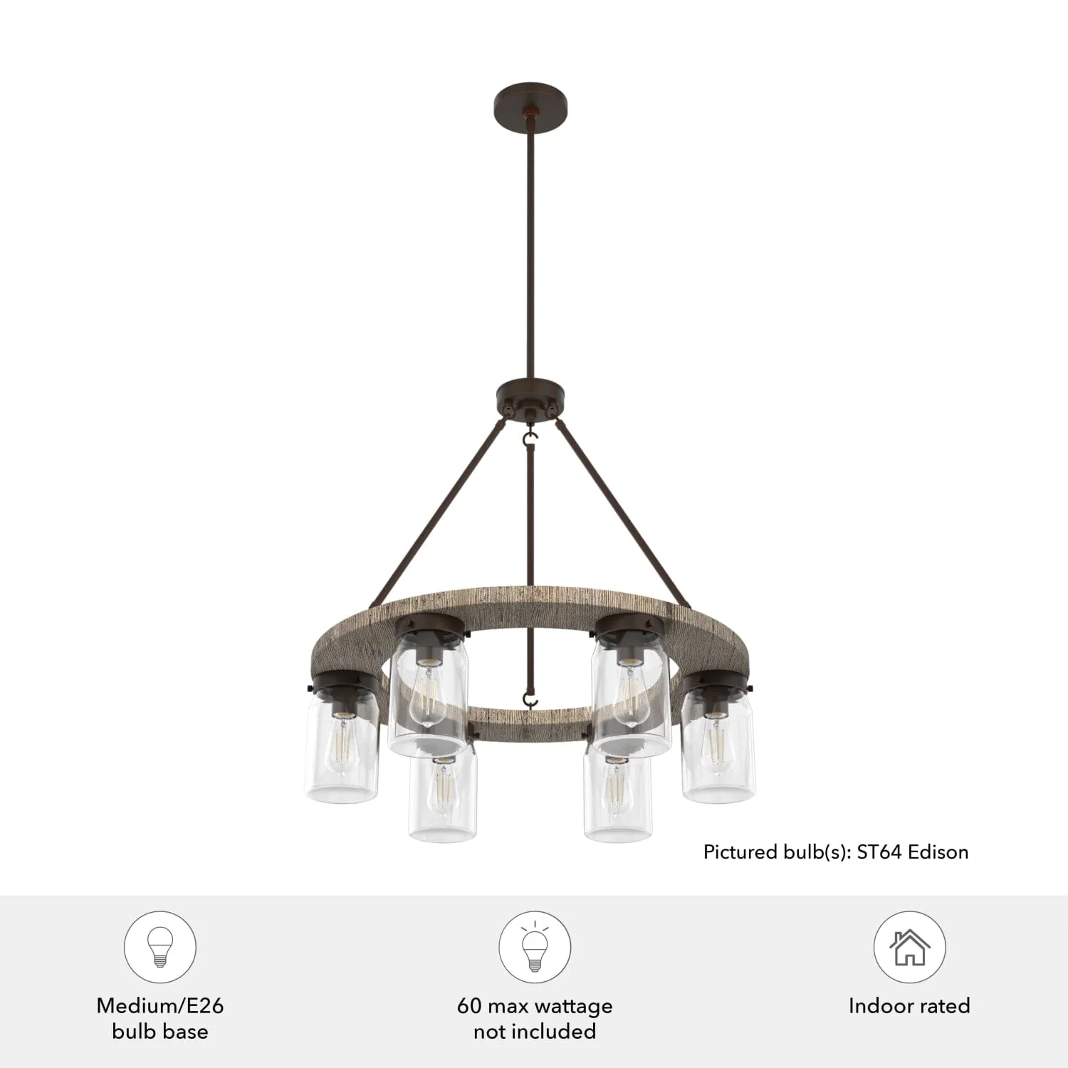 Devon Park 6 Light Chandelier 6 Devon Park 6 Light Chandelier