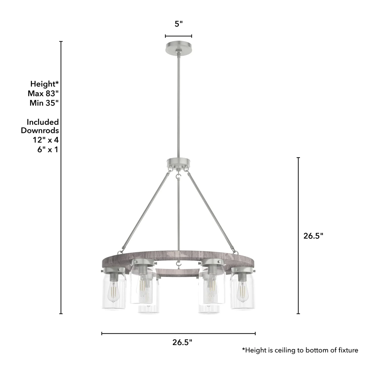 Devon Park 6 Light Chandelier 7 Devon Park 6 Light Chandelier