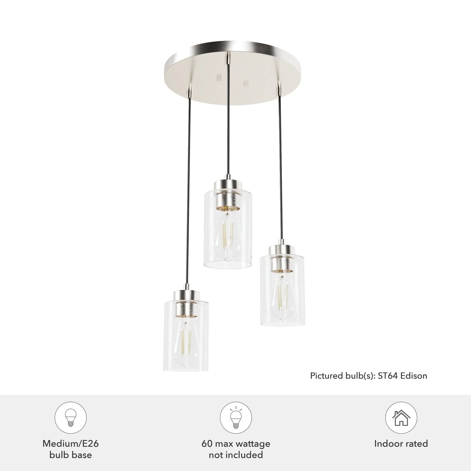 Hartland 3 Light Round Cluster 9 Hartland 3 Light Round Cluster