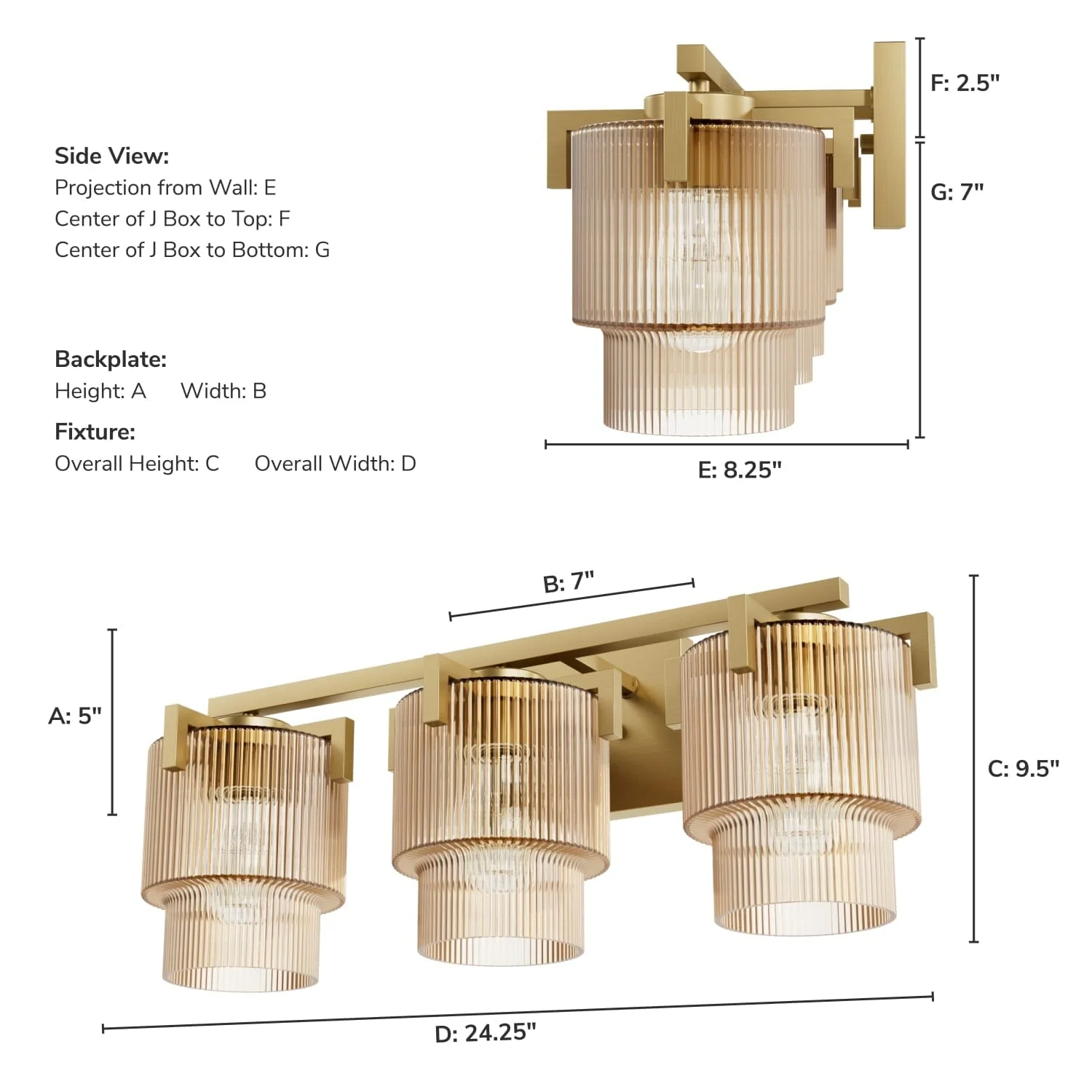 Ontario Jasmine Roth 3 Light Medium 24 Inch Bath Vanity 8 Ontario Jasmine Roth 3 Light Medium 24 Inch Bath Vanity