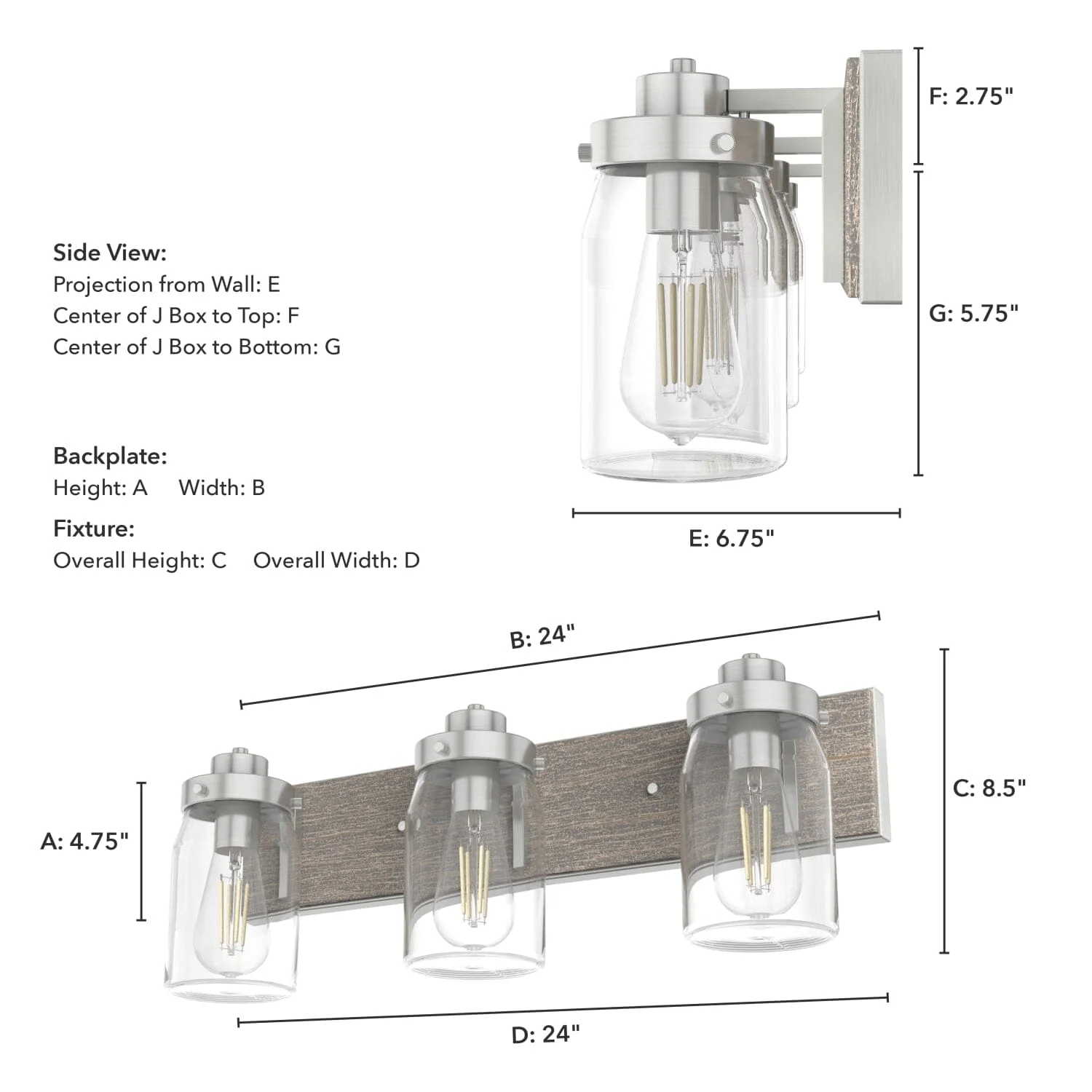 Devon Park 3 Light Vanity 7 Devon Park 3 Light Vanity