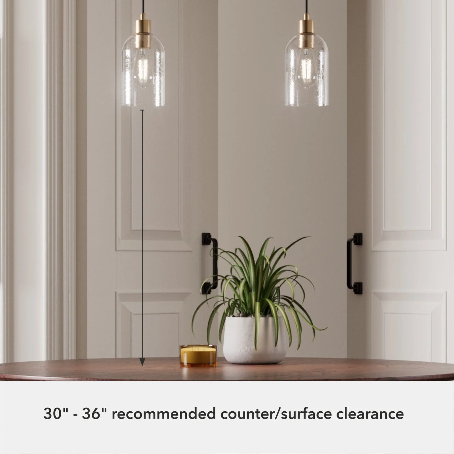 Lochemeade Clear Seeded Glass 1 Light Mini Pendant 13 Lochemeade Clear Seeded Glass 1 Light Mini Pendant