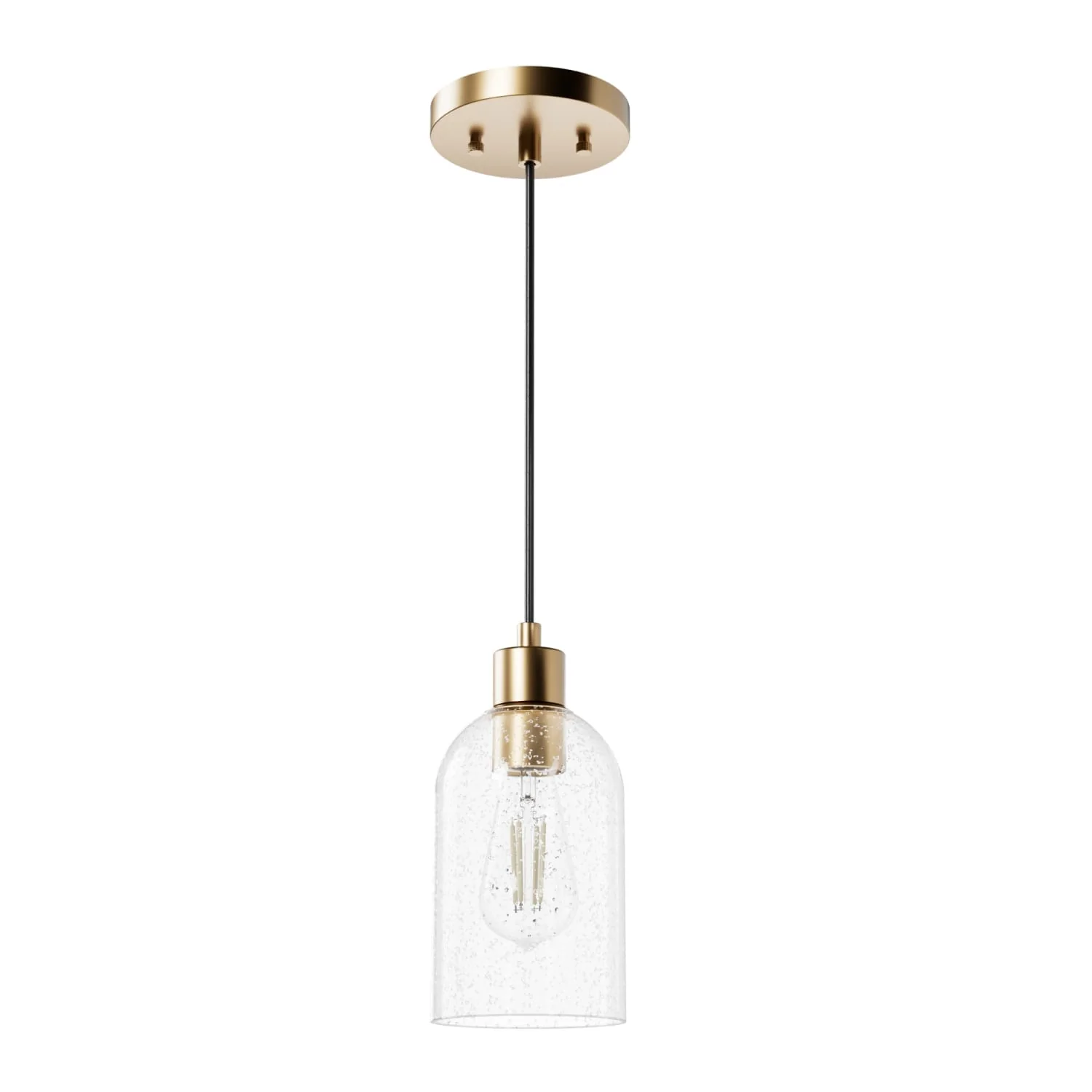 Lochemeade Clear Seeded Glass 1 Light Mini Pendant 17 Lochemeade Clear Seeded Glass 1 Light Mini Pendant