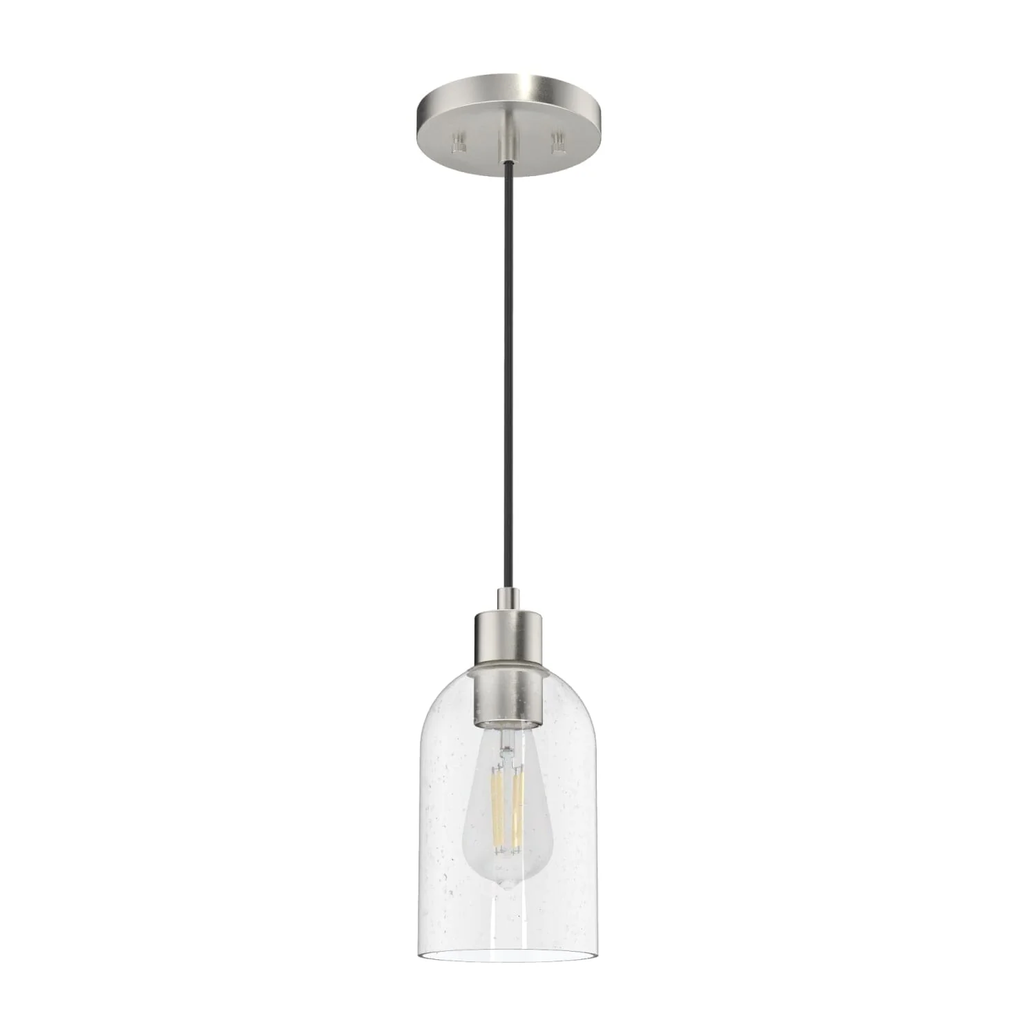 Lochemeade Clear Seeded Glass 1 Light Mini Pendant 19 Lochemeade Clear Seeded Glass 1 Light Mini Pendant