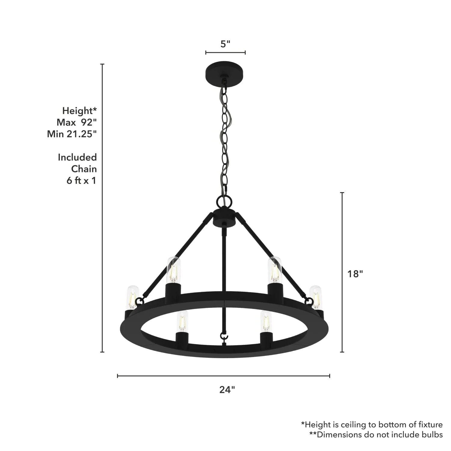 Saddlewood 6 Light Chandelier 4 Saddlewood 6 Light Chandelier
