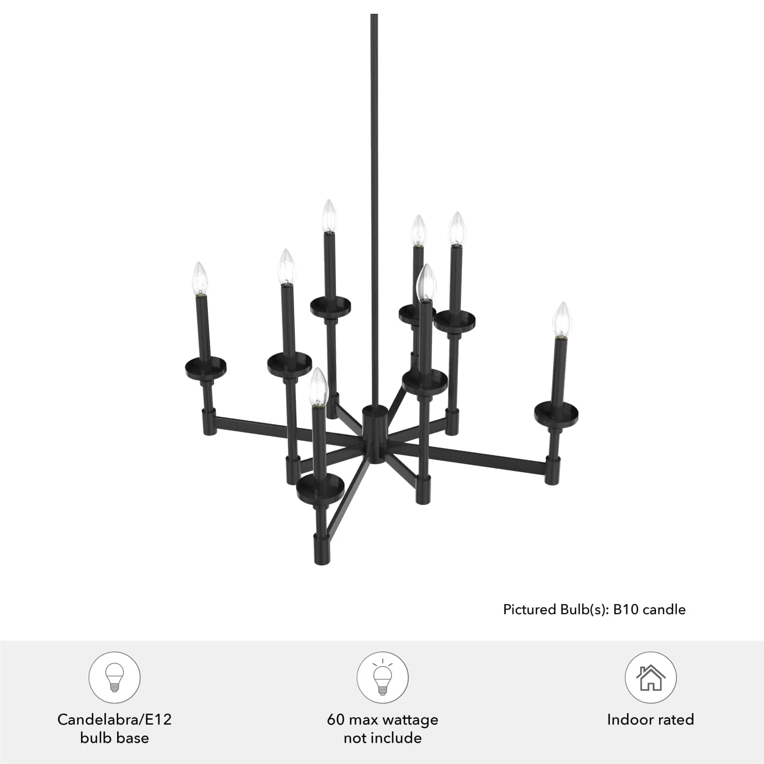 Briargrove 2-Tier 8 Light Chandelier 3 Briargrove 2-Tier 8 Light Chandelier