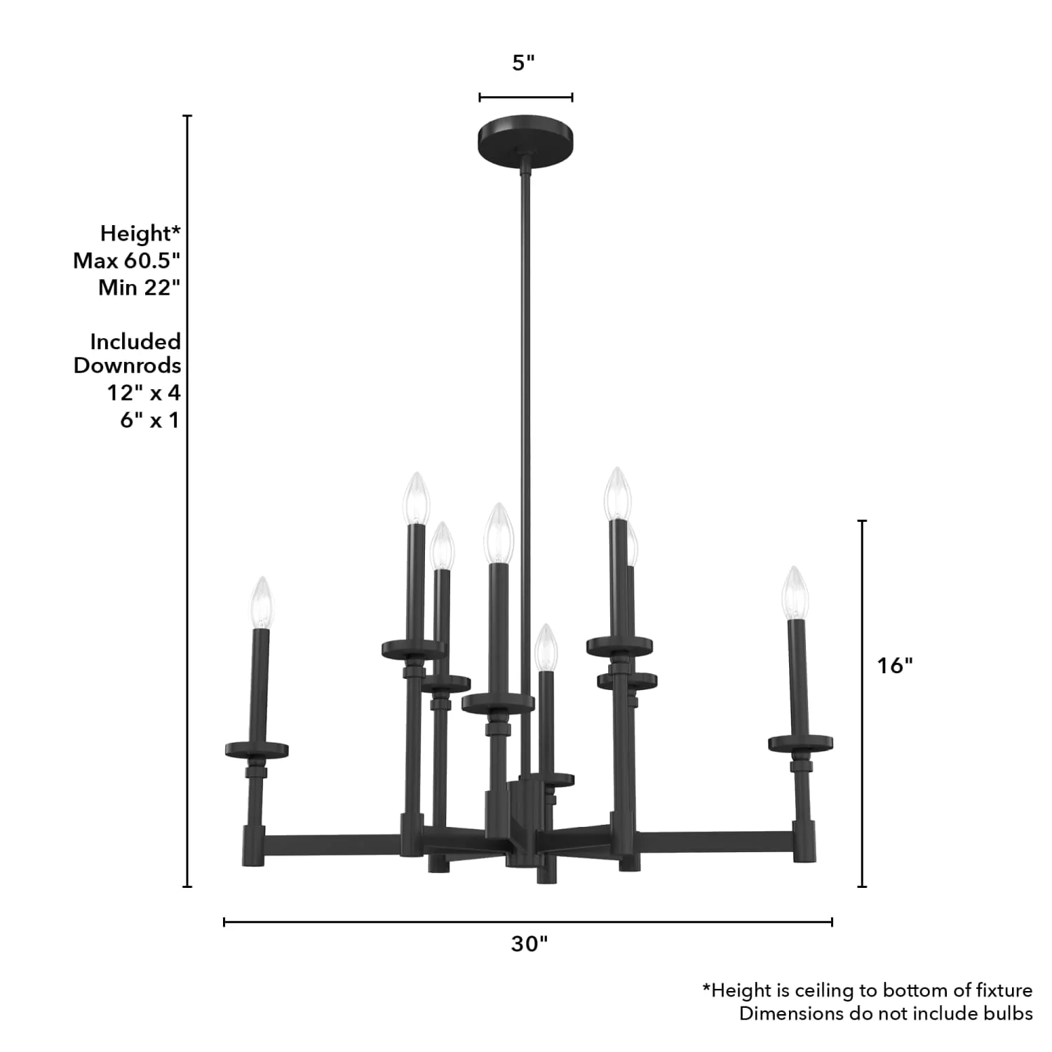 Briargrove 2-Tier 8 Light Chandelier 4 Briargrove 2-Tier 8 Light Chandelier