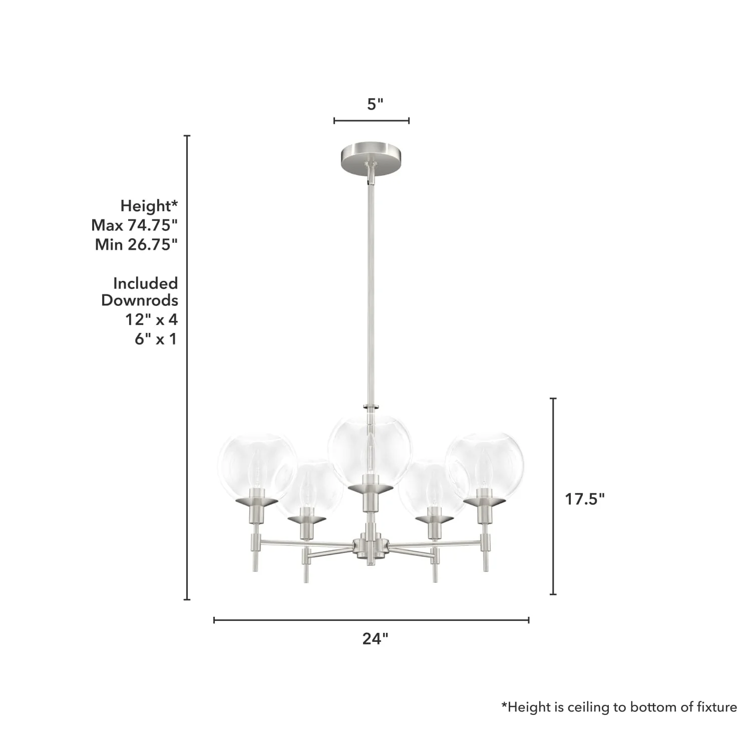 Xidane 5 Light Chandelier 11 Xidane 5 Light Chandelier