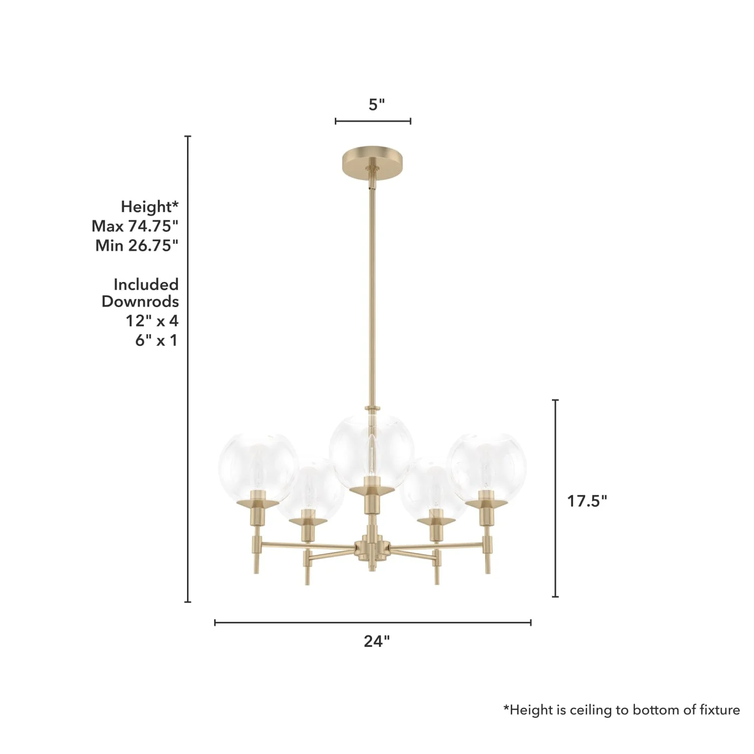 Xidane 5 Light Chandelier 12 Xidane 5 Light Chandelier