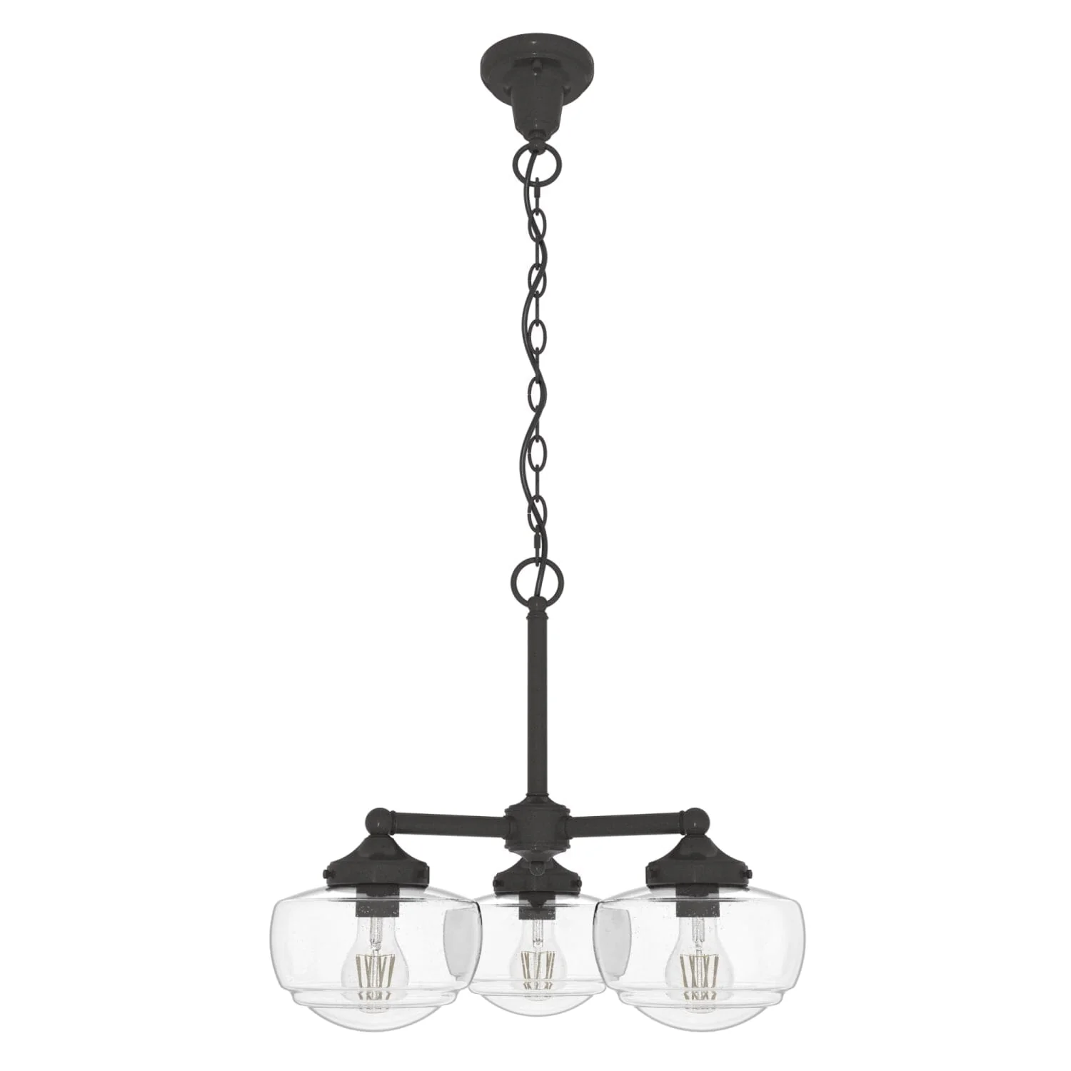 Saddle Creek Clear Seeded Glass 3 Light Chandelier 13 Saddle Creek Clear Seeded Glass 3 Light Chandelier