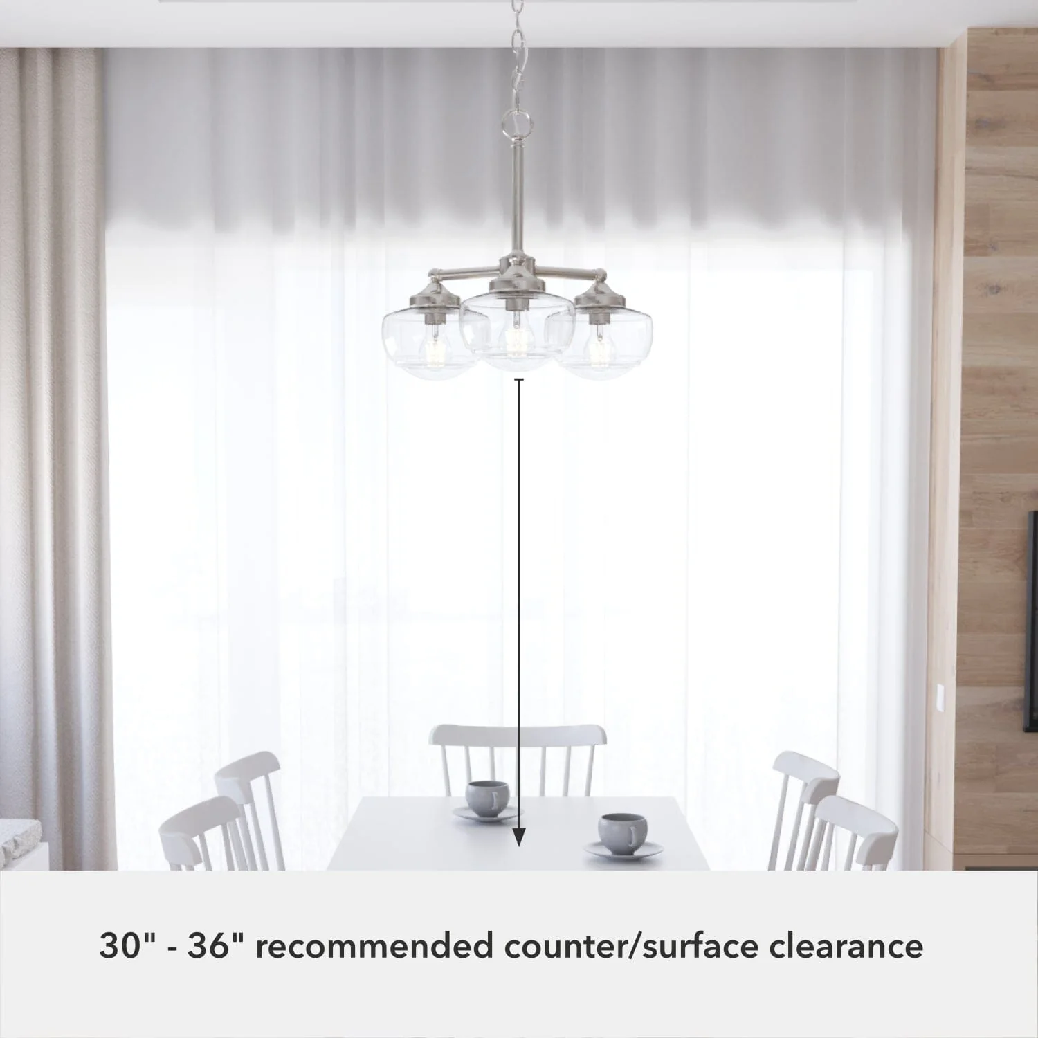 Saddle Creek Clear Seeded Glass 3 Light Chandelier 9 Saddle Creek Clear Seeded Glass 3 Light Chandelier