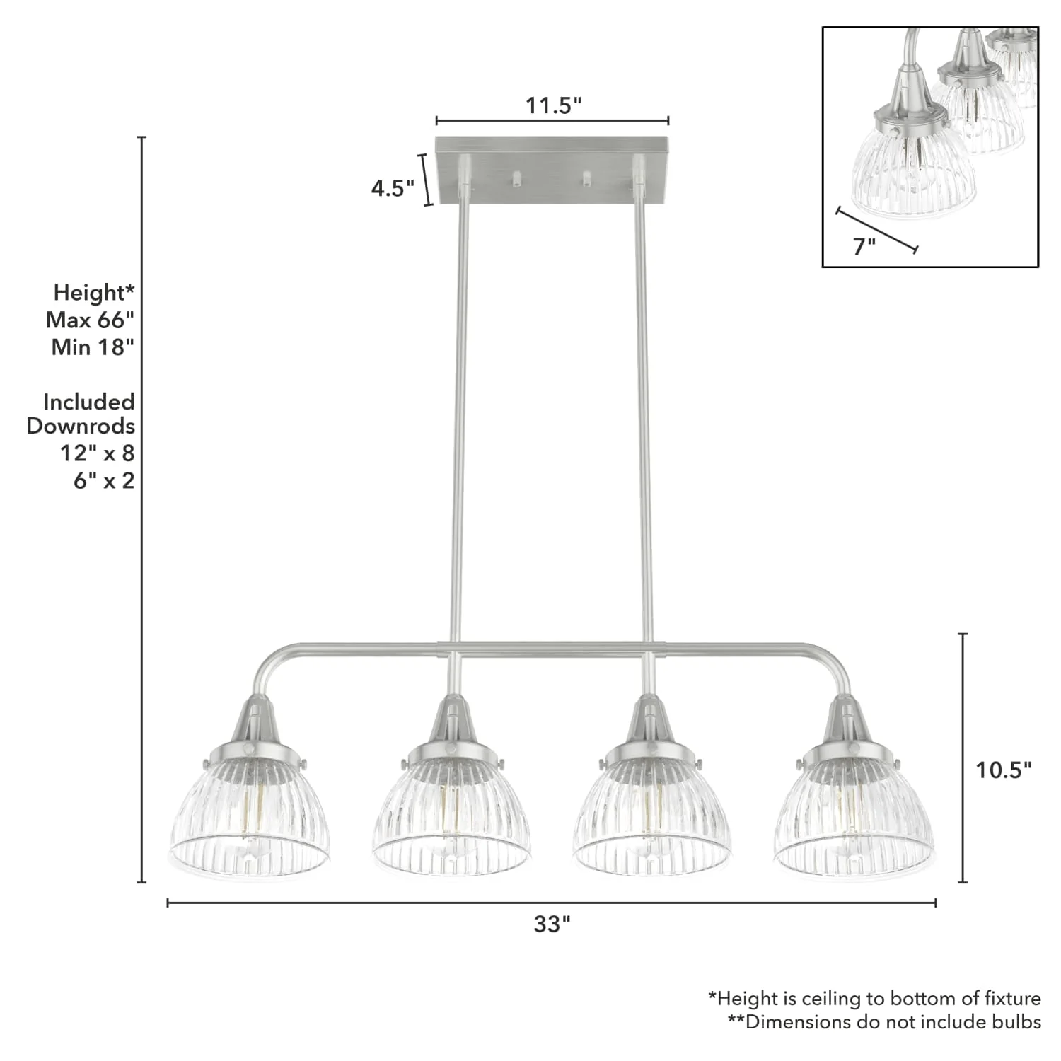 Cypress Grove 4 Light Linear Chandelier 11 Cypress Grove 4 Light Linear Chandelier