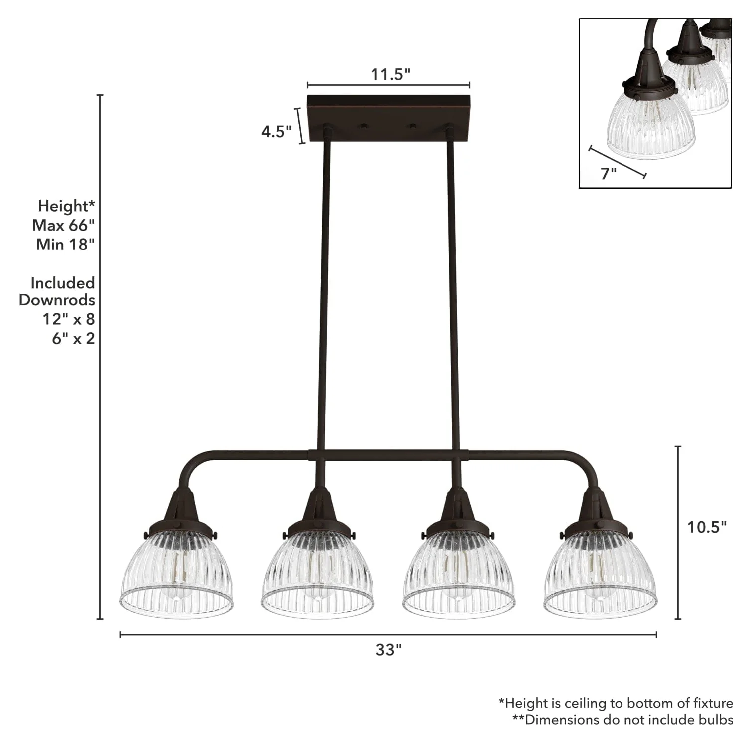 Cypress Grove 4 Light Linear Chandelier 12 Cypress Grove 4 Light Linear Chandelier