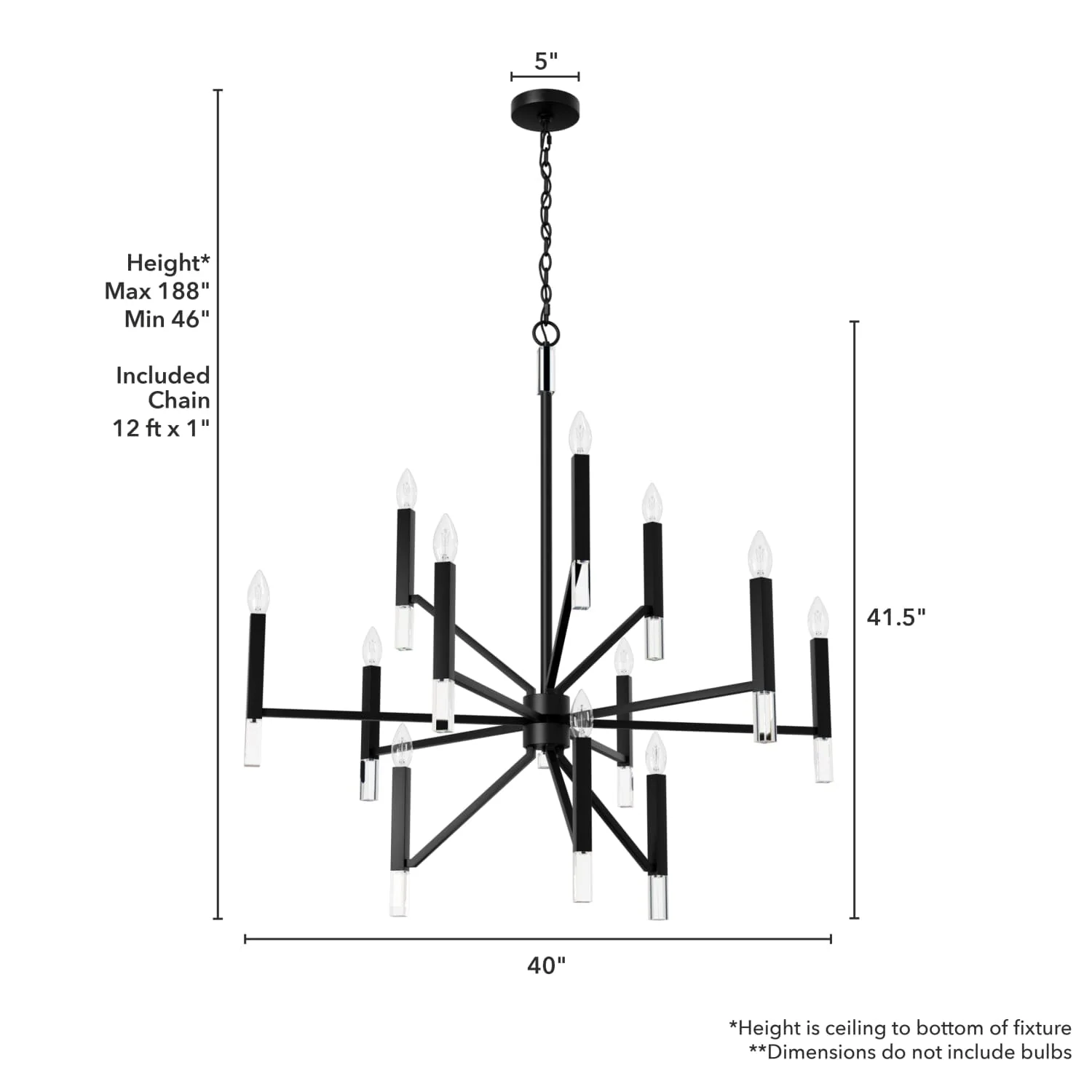 Sunjai 12 Light 3-Tier Chandelier 11 Sunjai 12 Light 3-Tier Chandelier