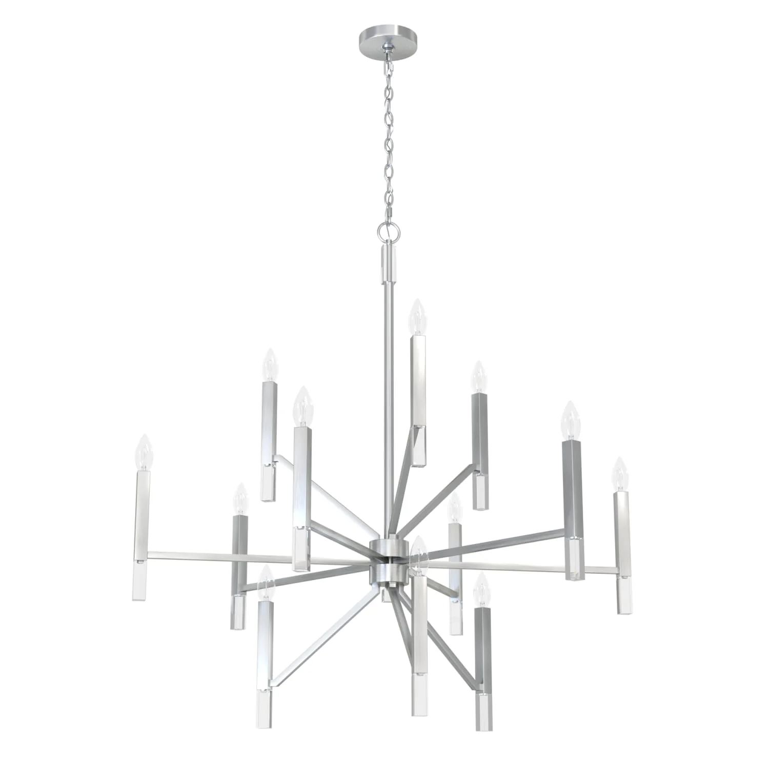 Sunjai 12 Light 3-Tier Chandelier 17 Sunjai 12 Light 3-Tier Chandelier