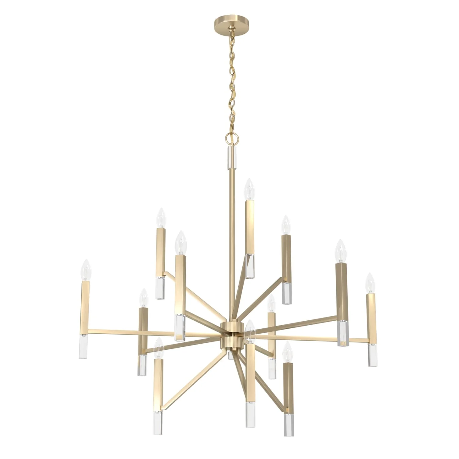 Sunjai 12 Light 3-Tier Chandelier 19 Sunjai 12 Light 3-Tier Chandelier