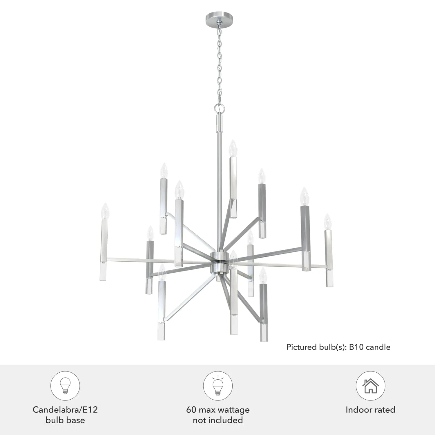 Sunjai 12 Light 3-Tier Chandelier 7 Sunjai 12 Light 3-Tier Chandelier