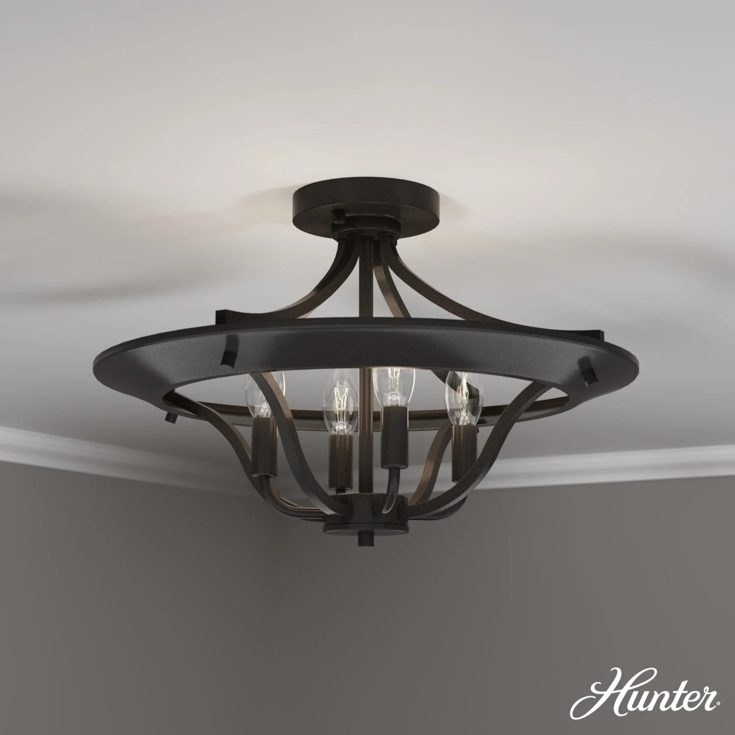 Perch Point 4 Light Semi-Flush Mount 2 Perch Point 4 Light Semi-Flush Mount