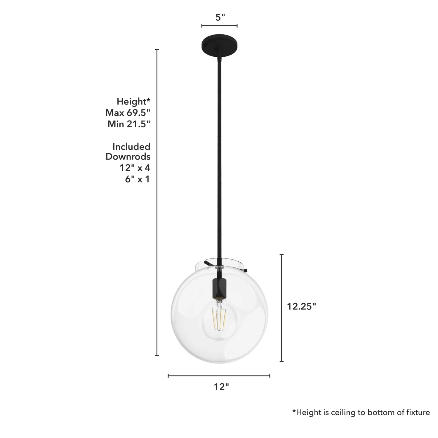 Sacha 1 Light Pendant 7 Sacha 1 Light Pendant