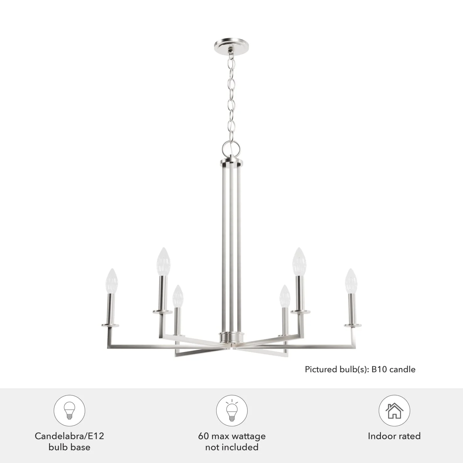 Bearden 6 Light Chandelier 3 Bearden 6 Light Chandelier