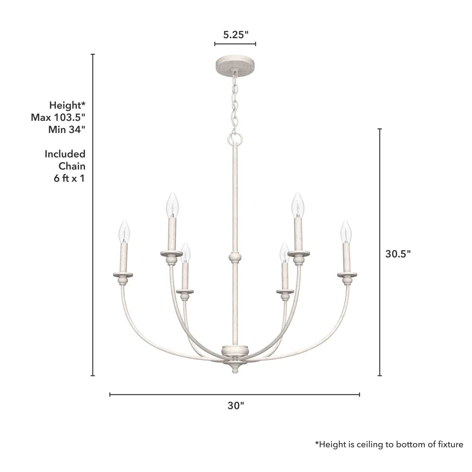 Southcrest 6 Light Chandelier 11 Southcrest 6 Light Chandelier