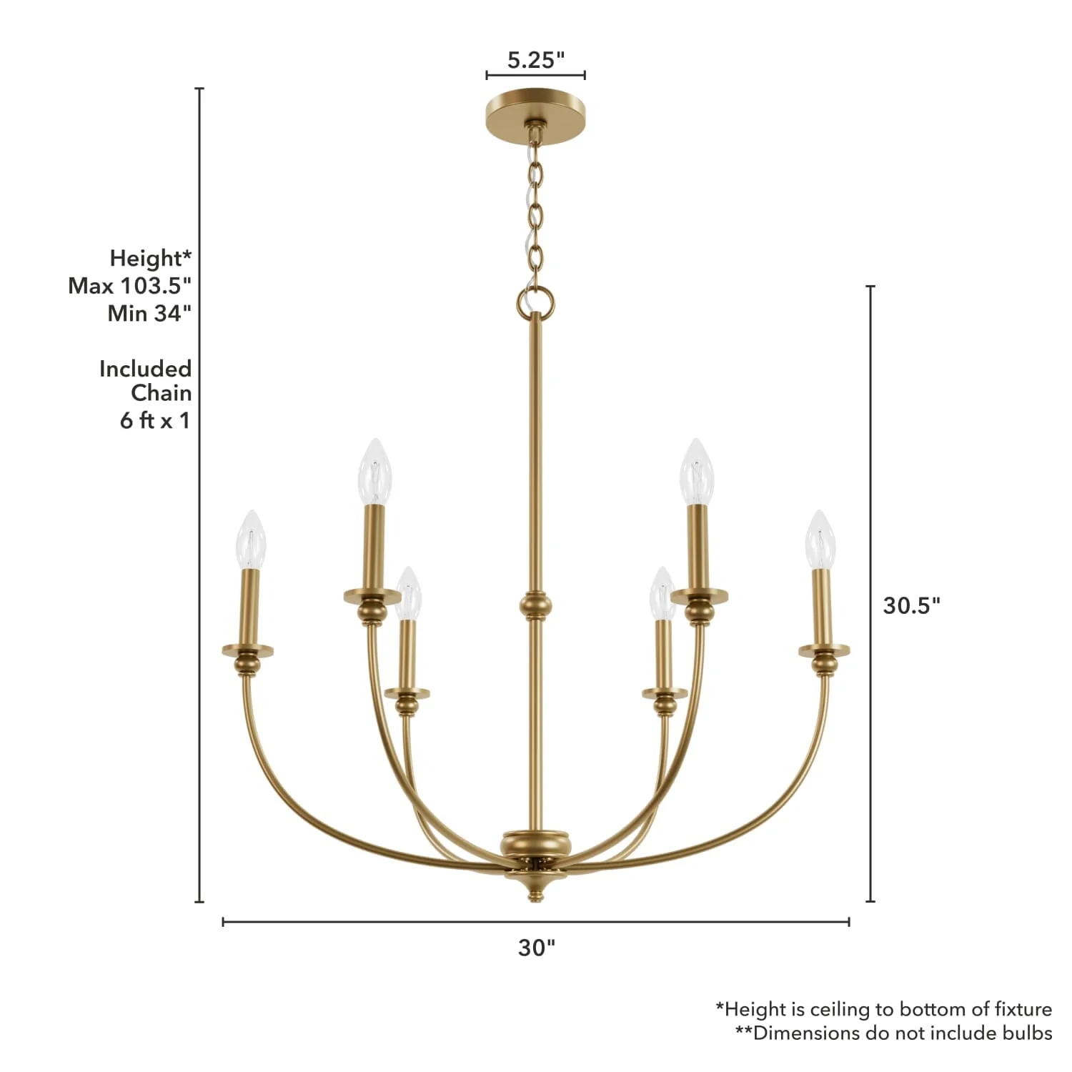 Southcrest 6 Light Chandelier 12 Southcrest 6 Light Chandelier