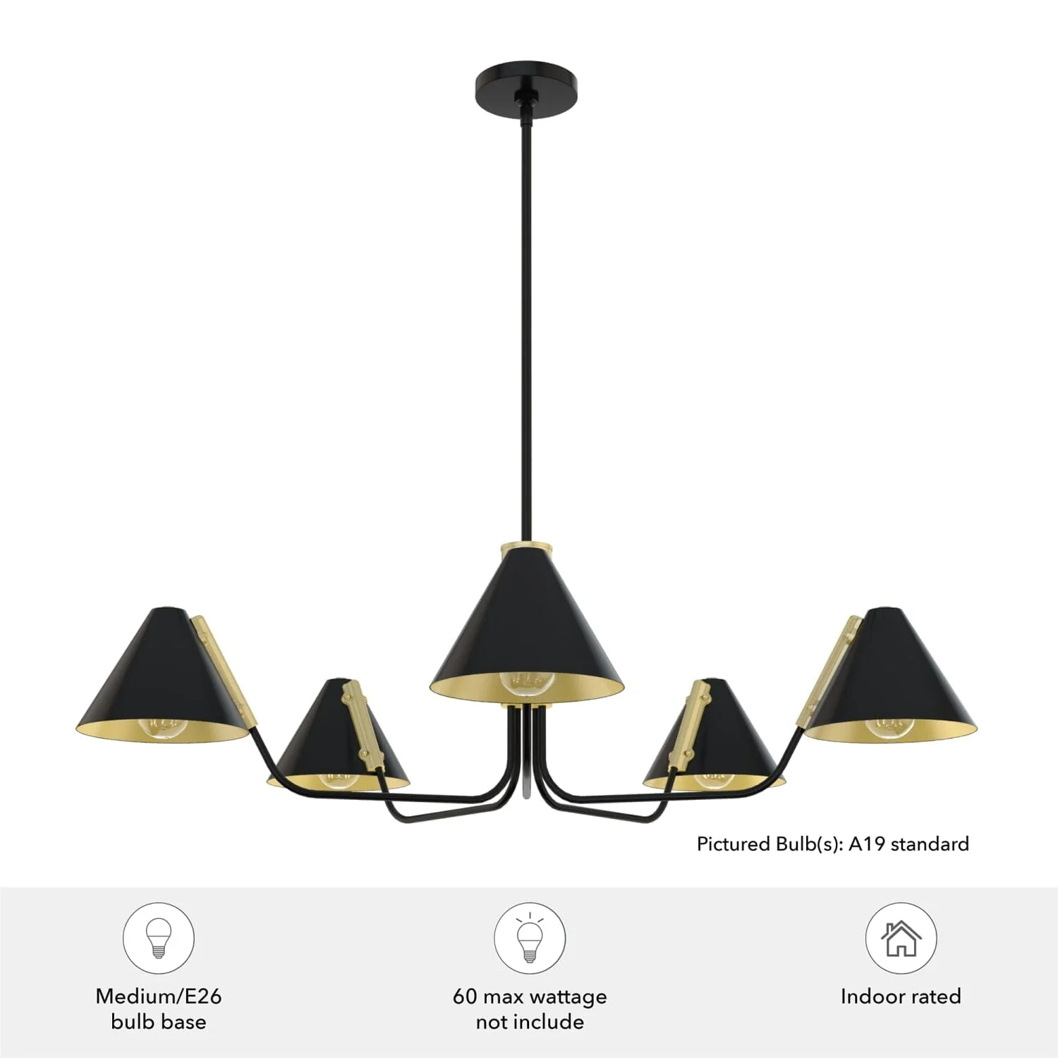 Grove Isle 5 Light Chandelier 5 Grove Isle 5 Light Chandelier