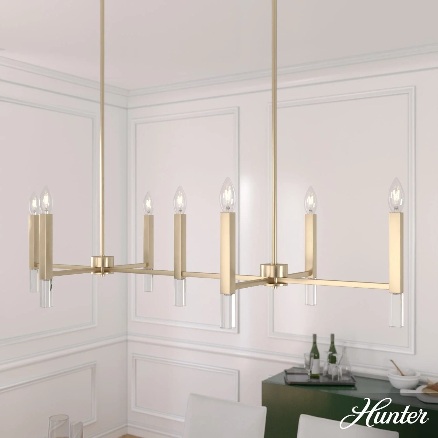 Sunjai 7 Light Linear Chandelier