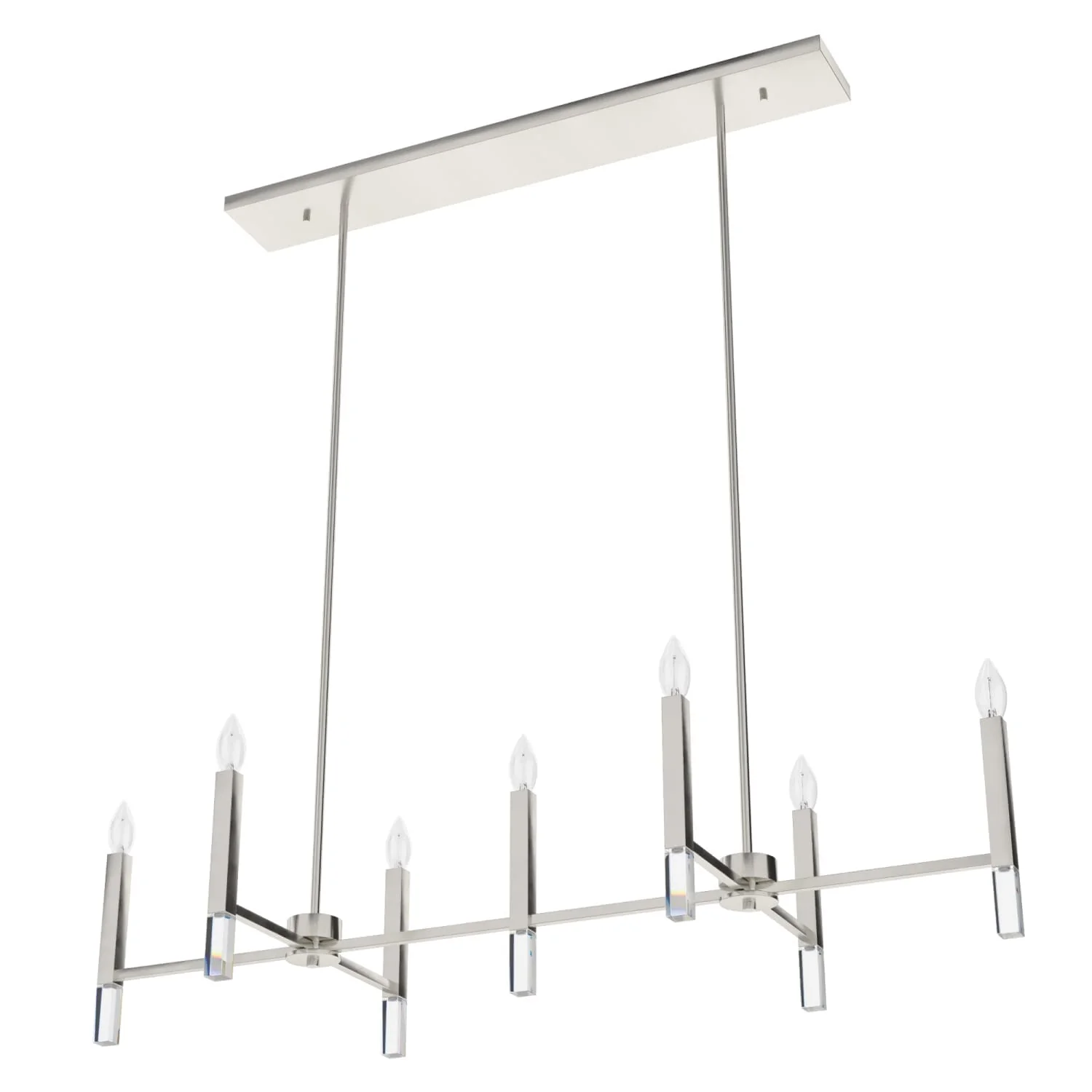 Sunjai 7 Light Linear Chandelier 15 Sunjai 7 Light Linear Chandelier