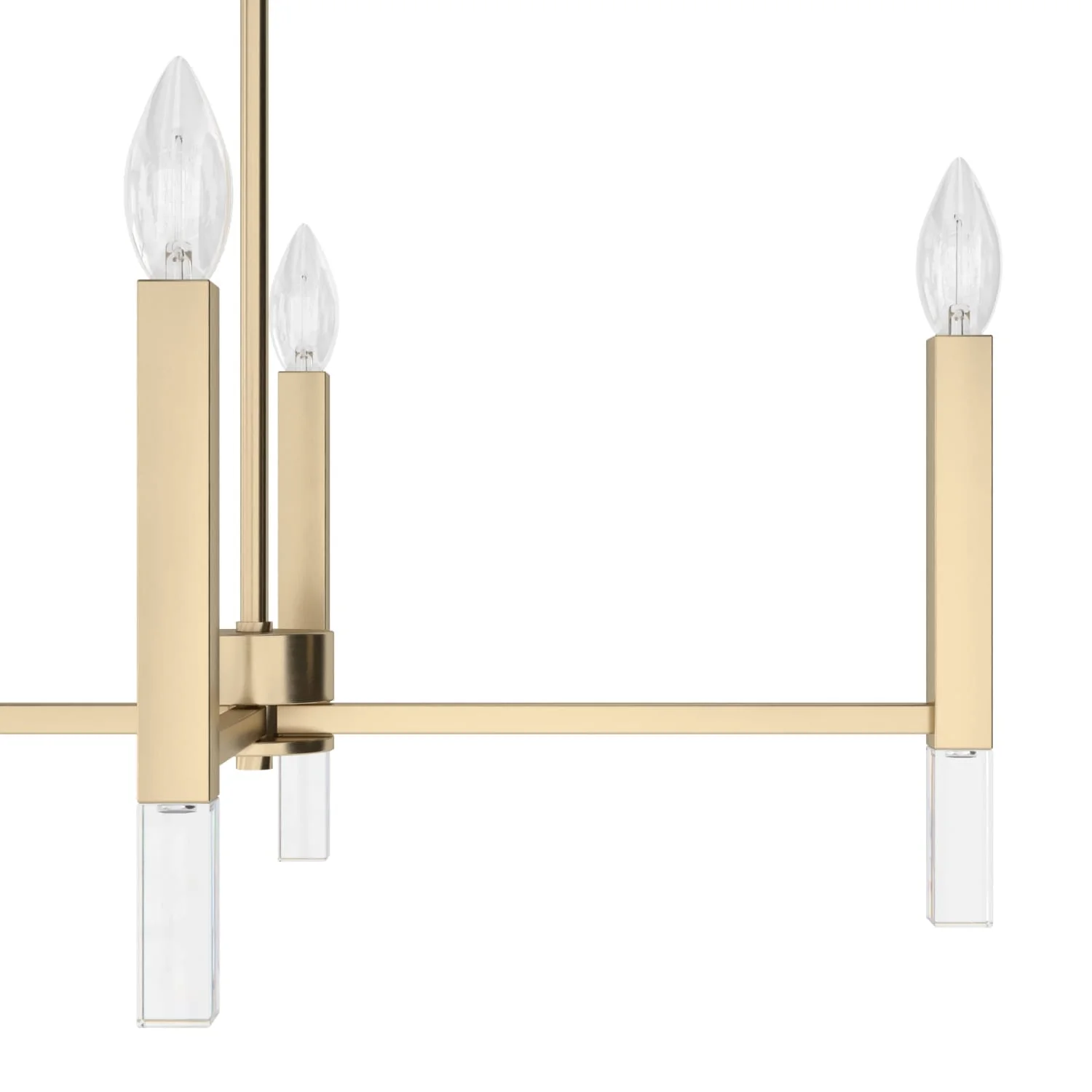 Sunjai 7 Light Linear Chandelier 16 Sunjai 7 Light Linear Chandelier