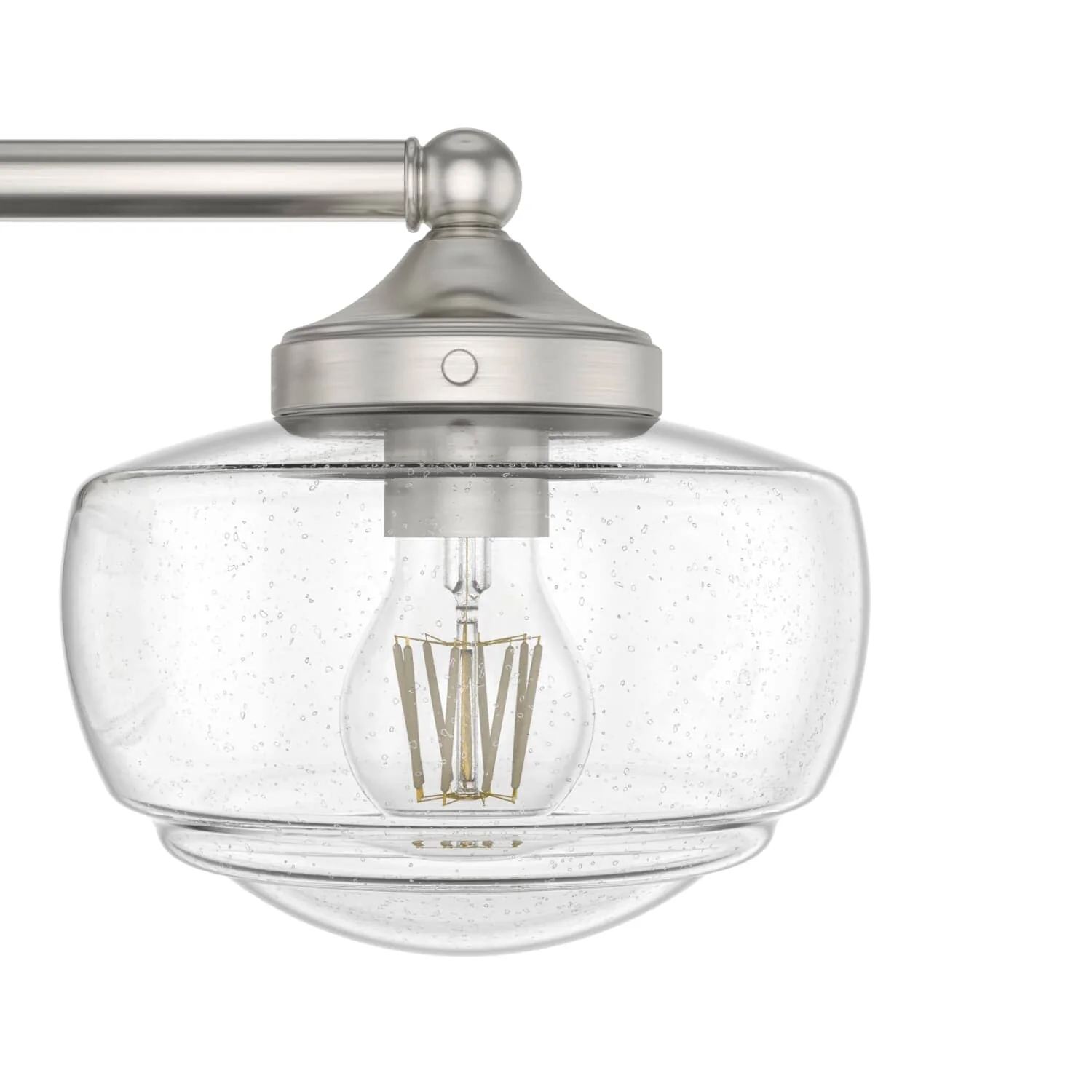 Saddle Creek Clear Seeded Glass 3 Light Vanity 7 Saddle Creek Clear Seeded Glass 3 Light Vanity