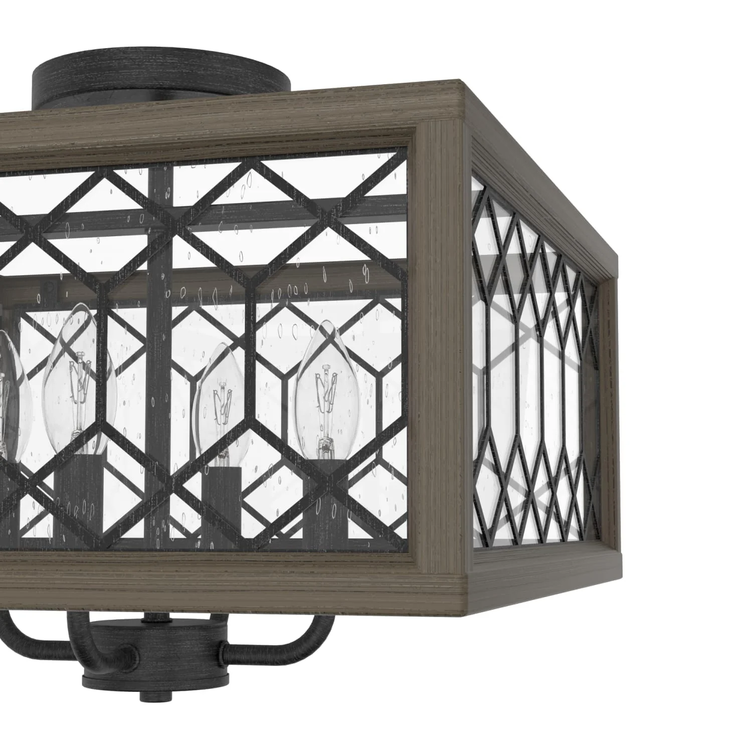 Chevron 4 Light Semi-Flush Mount 7 Chevron 4 Light Semi-Flush Mount