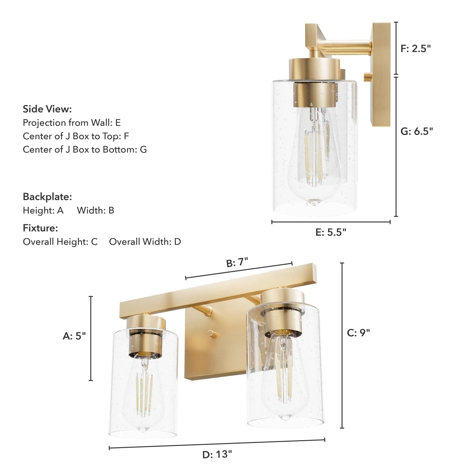 Hartland 2 Light Vanity 7 Hartland 2 Light Vanity