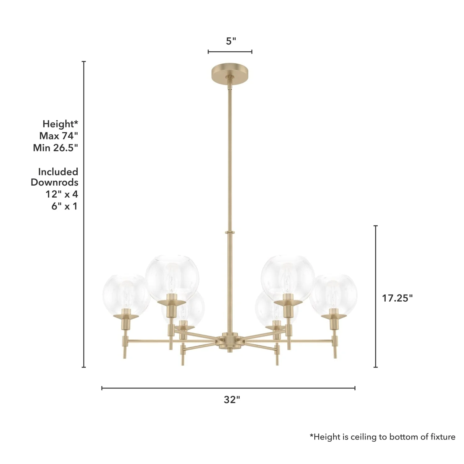 Xidane 6 Light Chandelier 7 Xidane 6 Light Chandelier