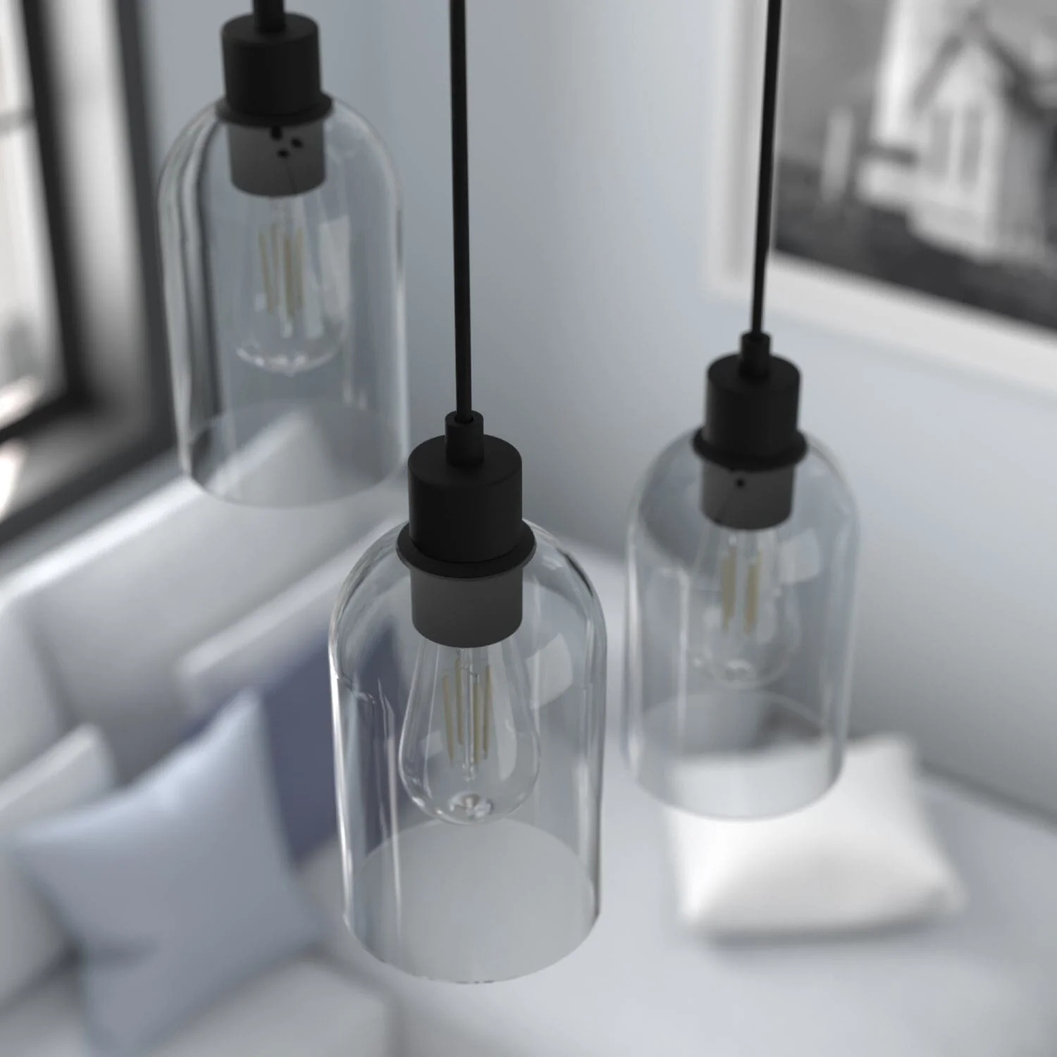 Lochemeade Smoked Glass 1 Light Mini Pendant 1 Lochemeade Smoked Glass 1 Light Mini Pendant