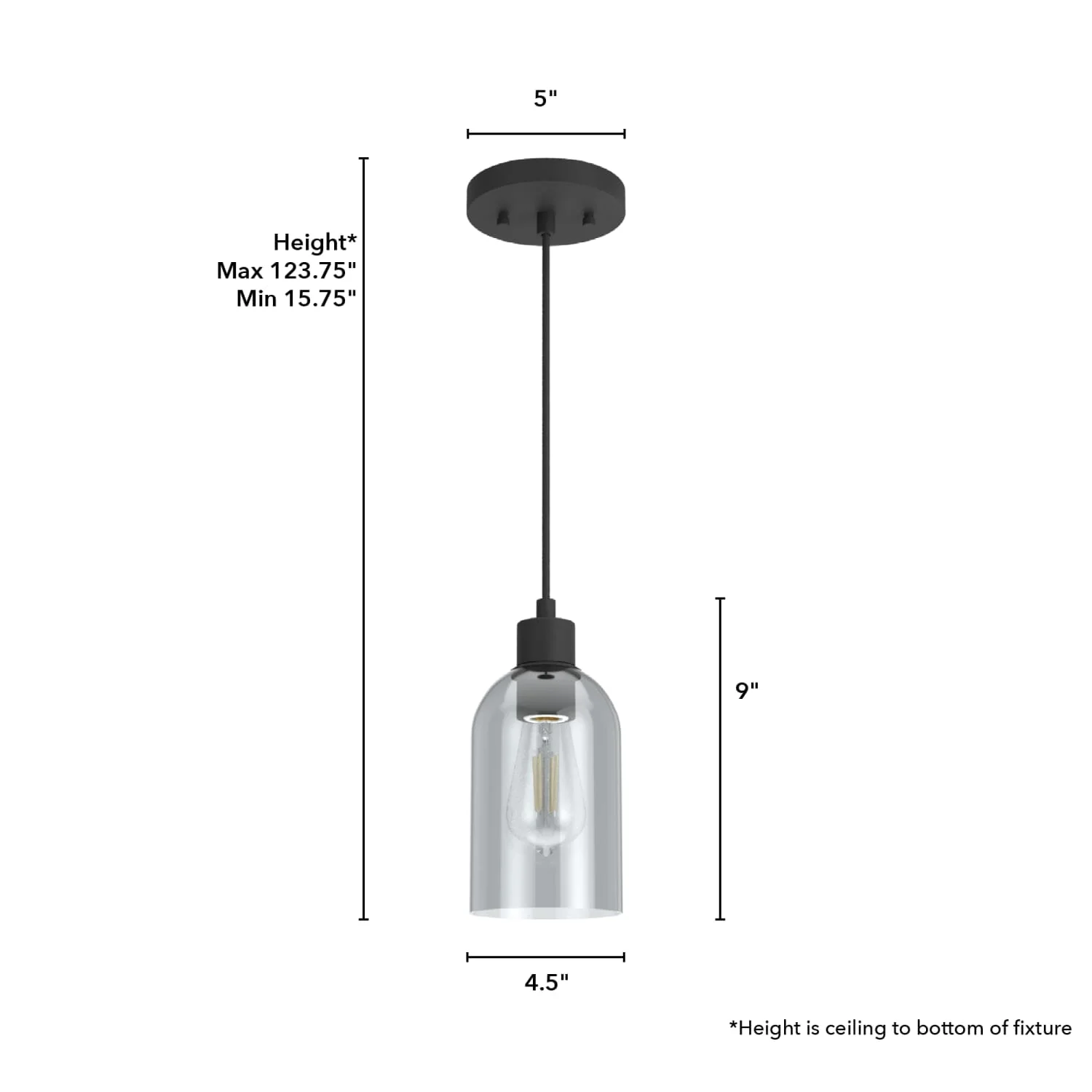 Lochemeade Smoked Glass 1 Light Mini Pendant 4 Lochemeade Smoked Glass 1 Light Mini Pendant