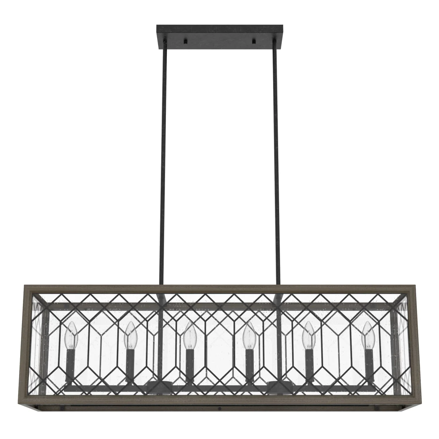 Chevron 6 Light Linear Chandelier 12 Chevron 6 Light Linear Chandelier
