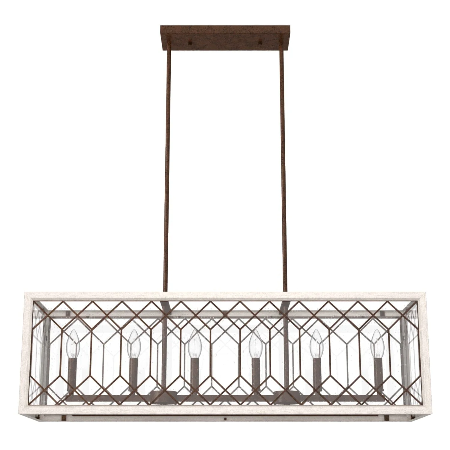 Chevron 6 Light Linear Chandelier 13 Chevron 6 Light Linear Chandelier