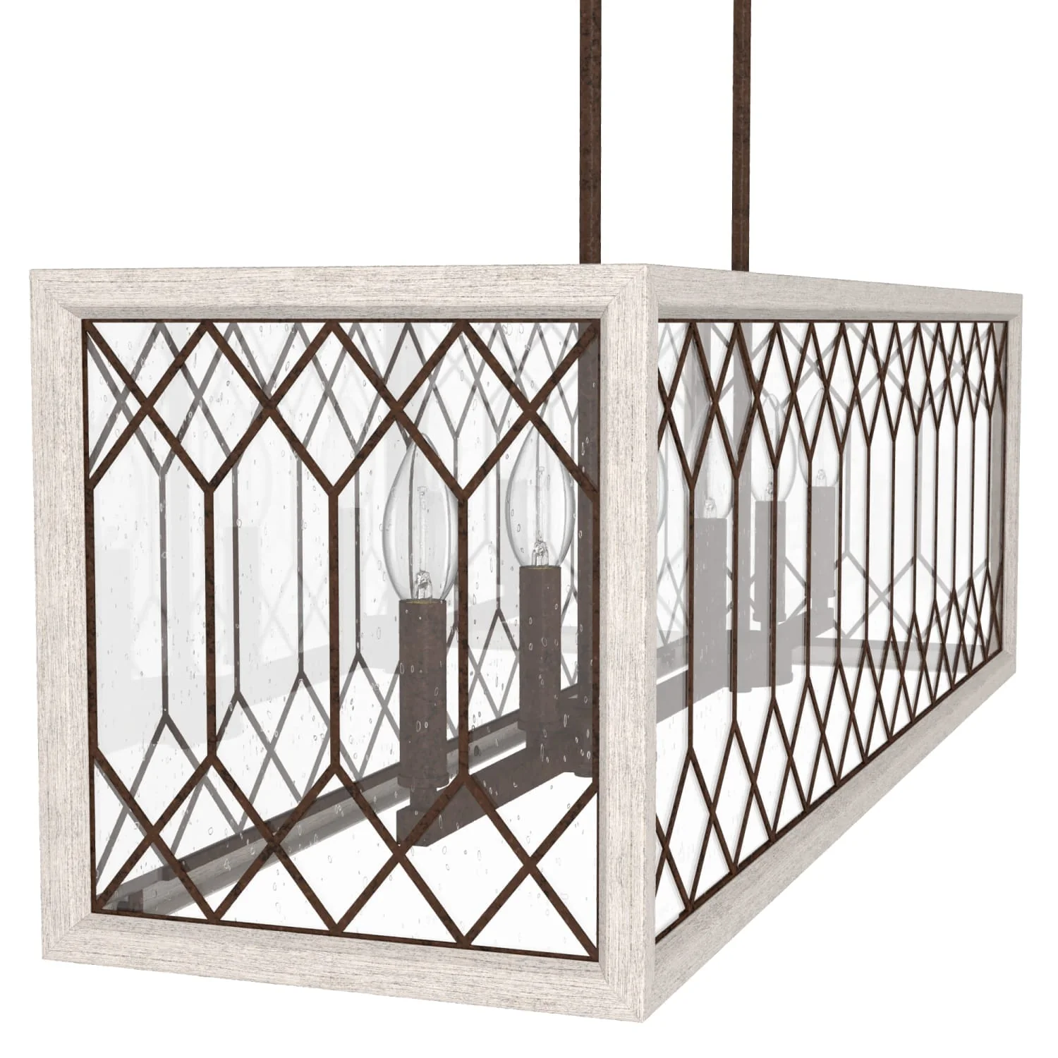 Chevron 6 Light Linear Chandelier 19 Chevron 6 Light Linear Chandelier