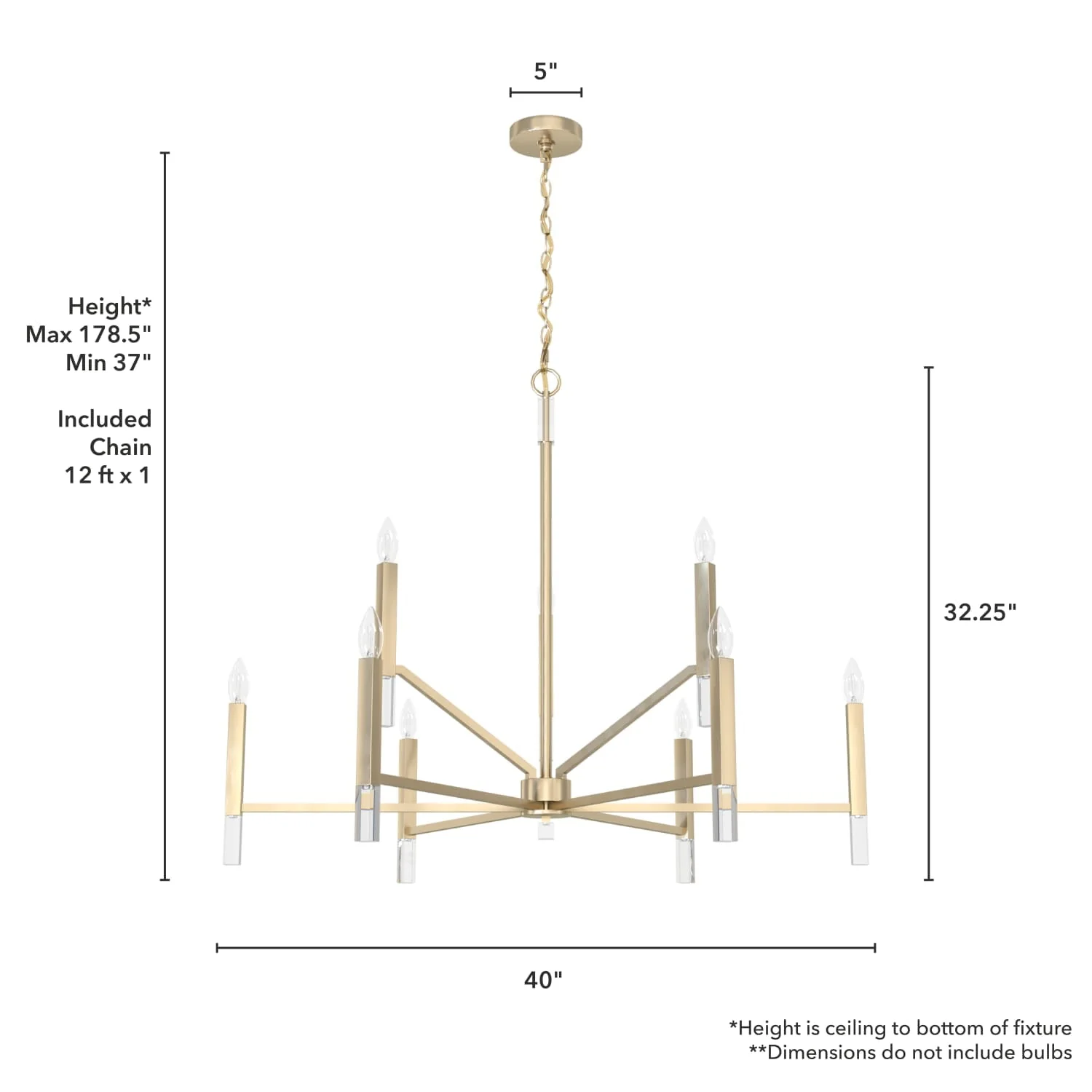 Sunjai 9 Light 2-tier Chandelier 10 Sunjai 9 Light 2-tier Chandelier