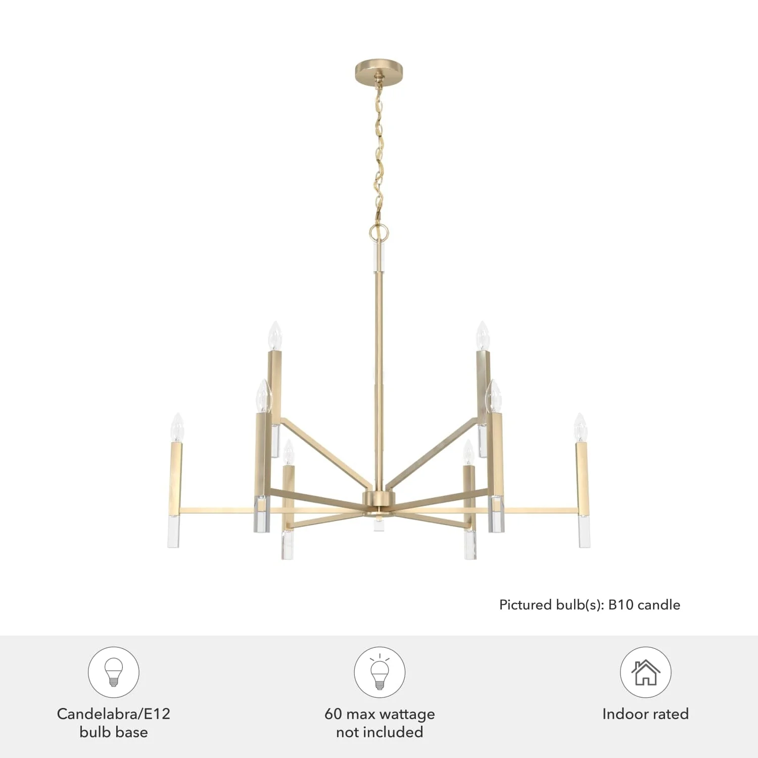 Sunjai 9 Light 2-tier Chandelier 7 Sunjai 9 Light 2-tier Chandelier