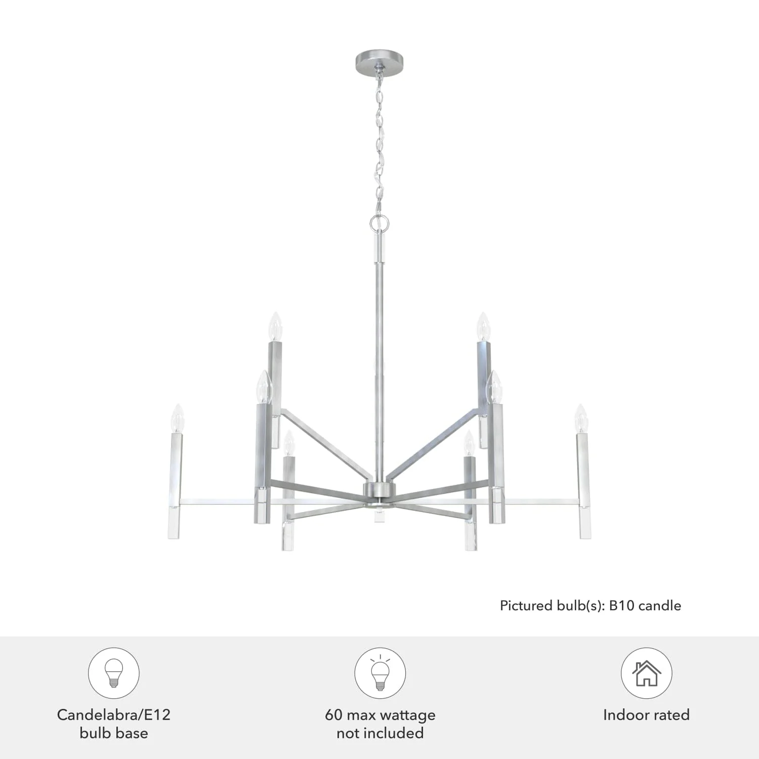 Sunjai 9 Light 2-tier Chandelier 8 Sunjai 9 Light 2-tier Chandelier