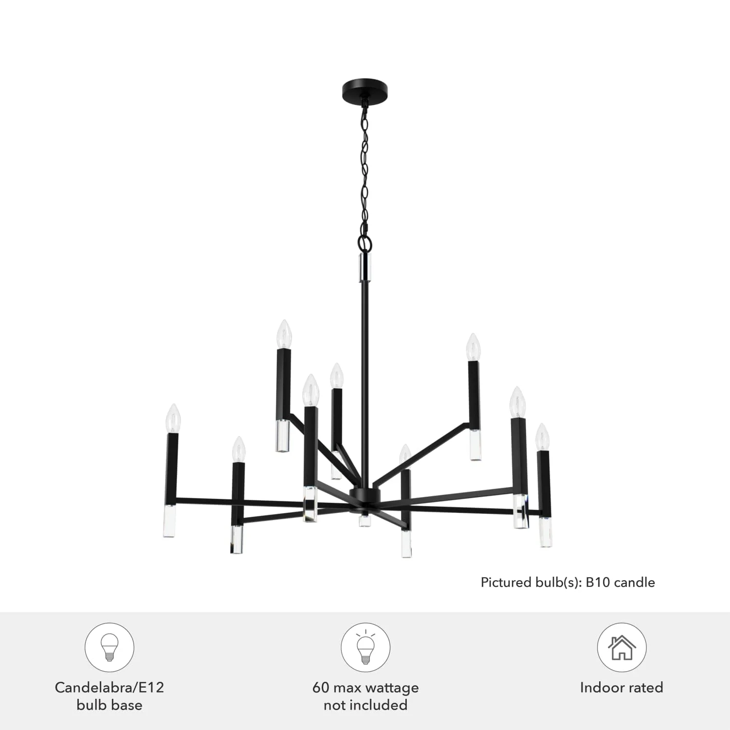Sunjai 9 Light 2-tier Chandelier 9 Sunjai 9 Light 2-tier Chandelier