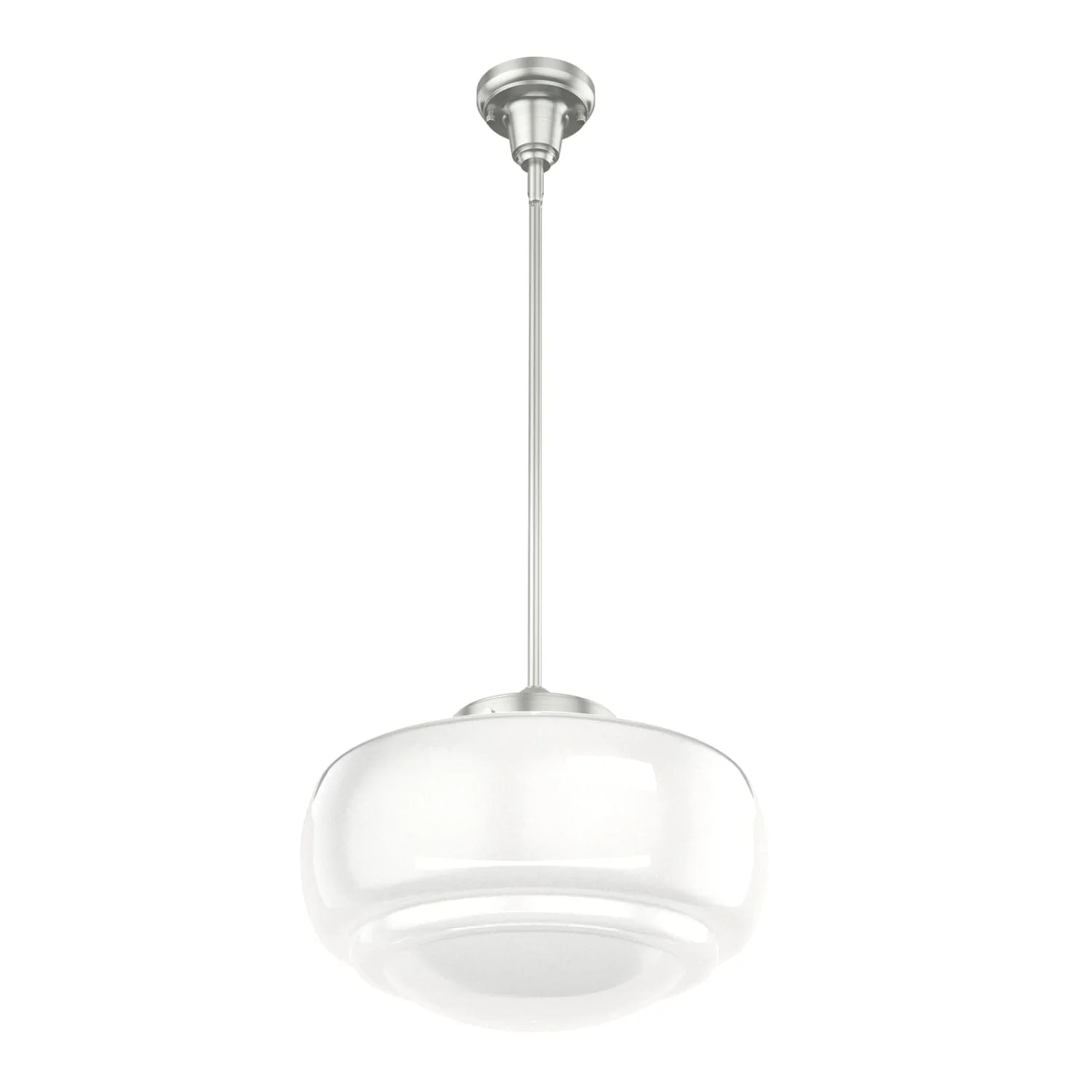 Saddle Creek Shiny Cased White Glass 1 Light 16 Inch Pendant 14 Saddle Creek Shiny Cased White Glass 1 Light 16 Inch Pendant