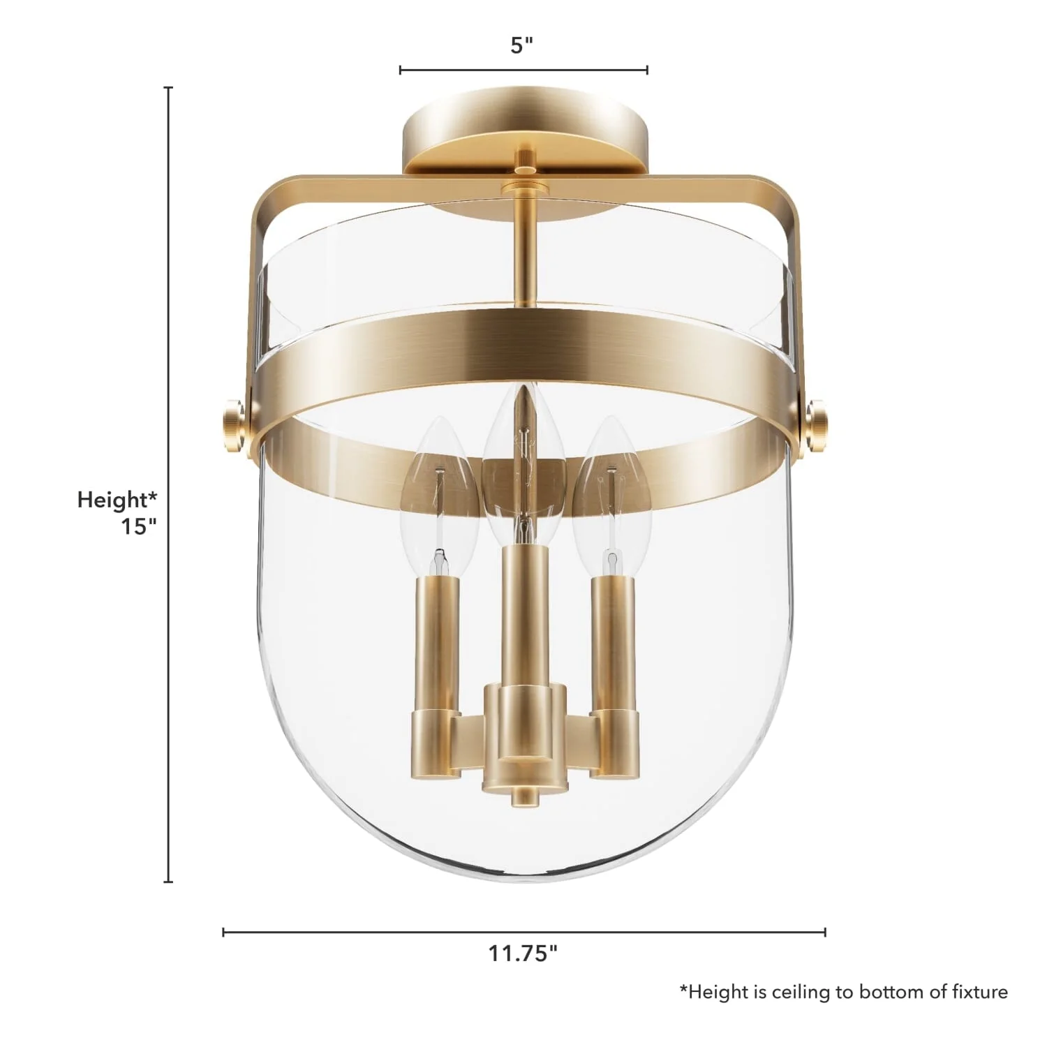 Karloff 3 Light Semi-Flush Mount 9 Karloff 3 Light Semi-Flush Mount