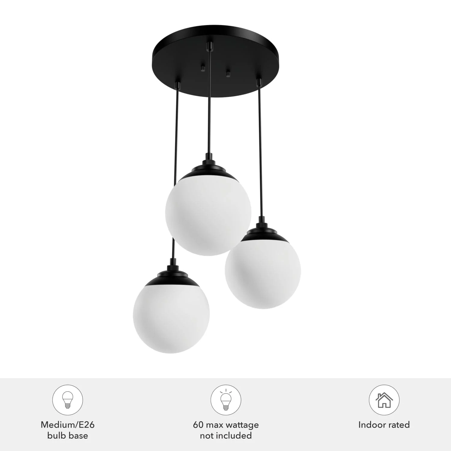 Hepburn 3 Light Round Cluster 3 Hepburn 3 Light Round Cluster
