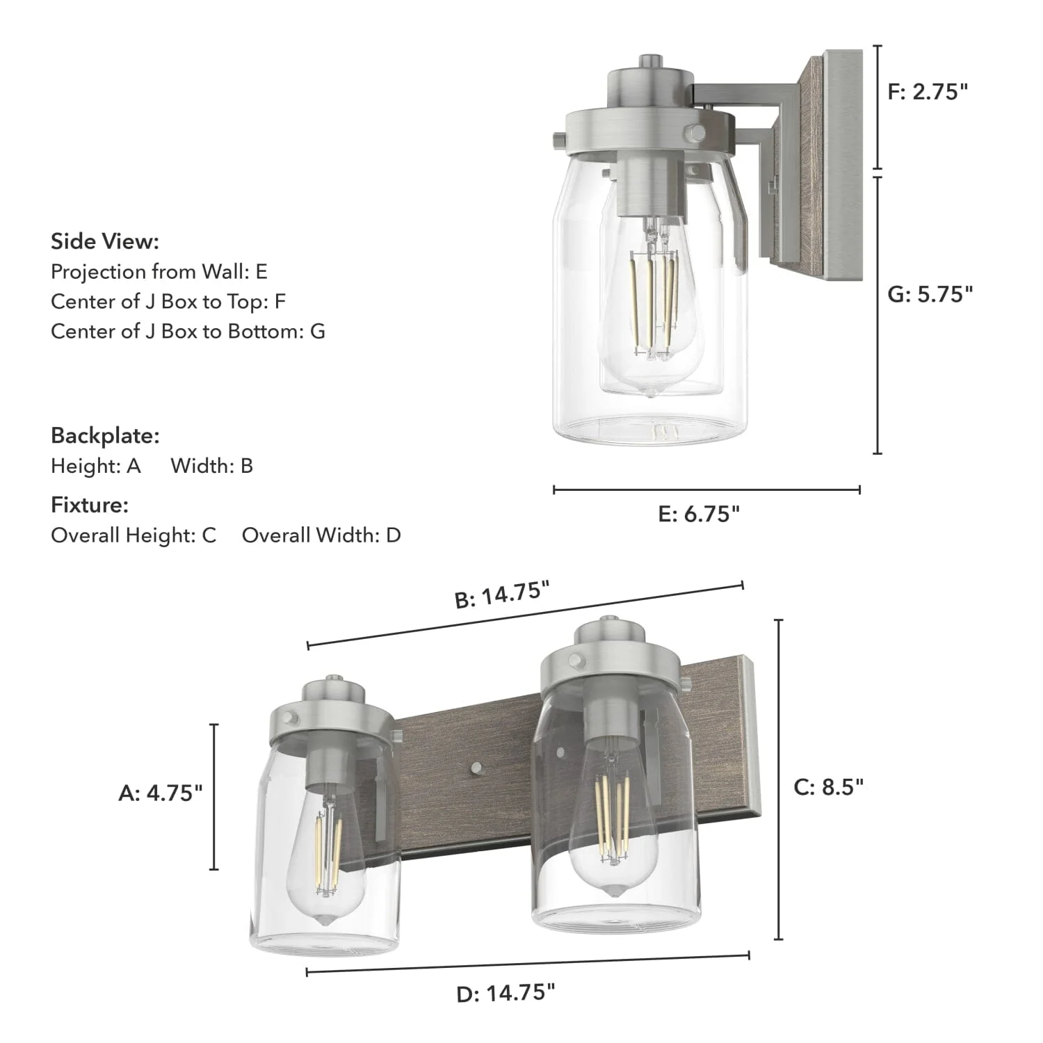 Devon Park 2 Light Vanity 7 Devon Park 2 Light Vanity