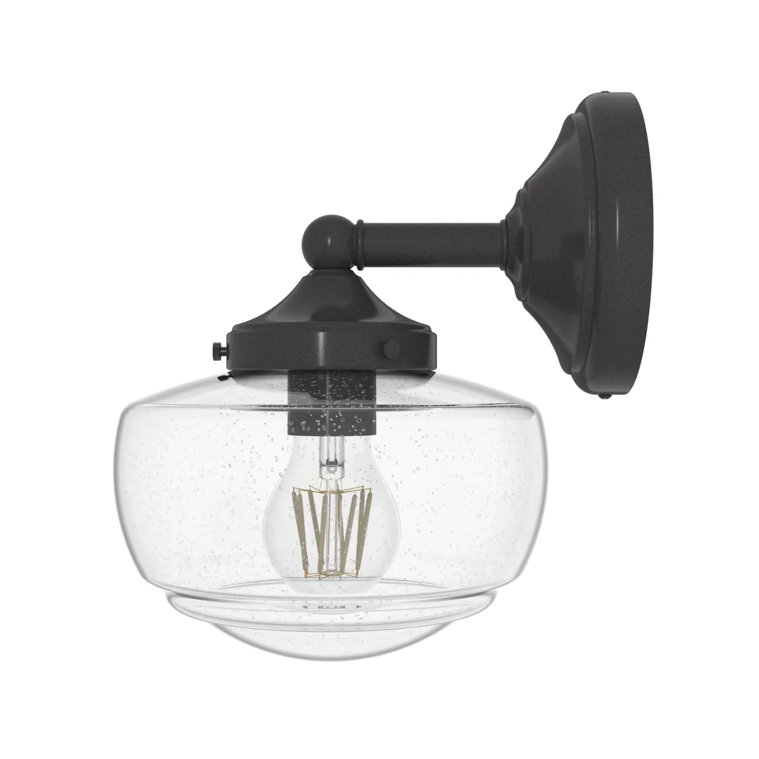 Saddle Creek Clear Seeded Glass 1 Light Sconce 10 Saddle Creek Clear Seeded Glass 1 Light Sconce