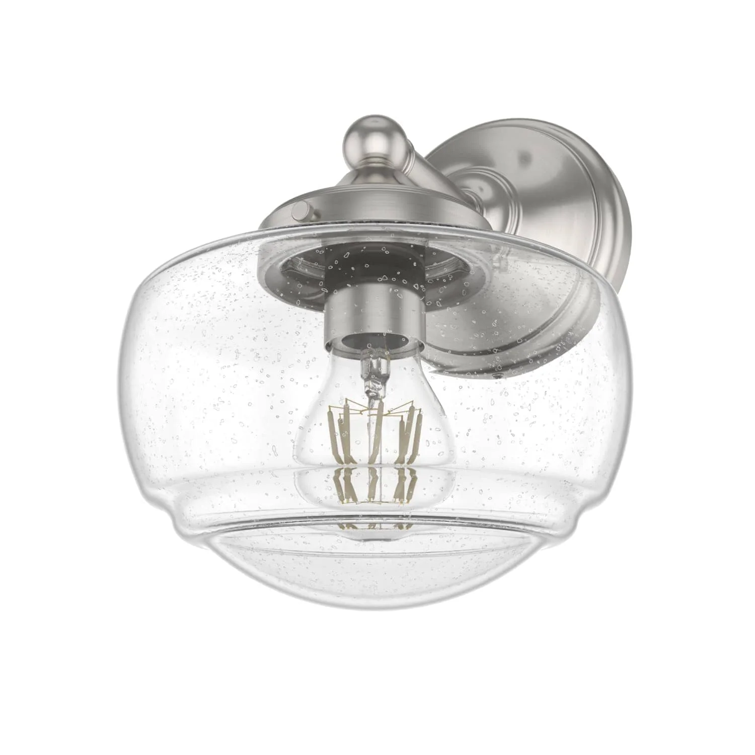 Saddle Creek Clear Seeded Glass 1 Light Sconce 9 Saddle Creek Clear Seeded Glass 1 Light Sconce