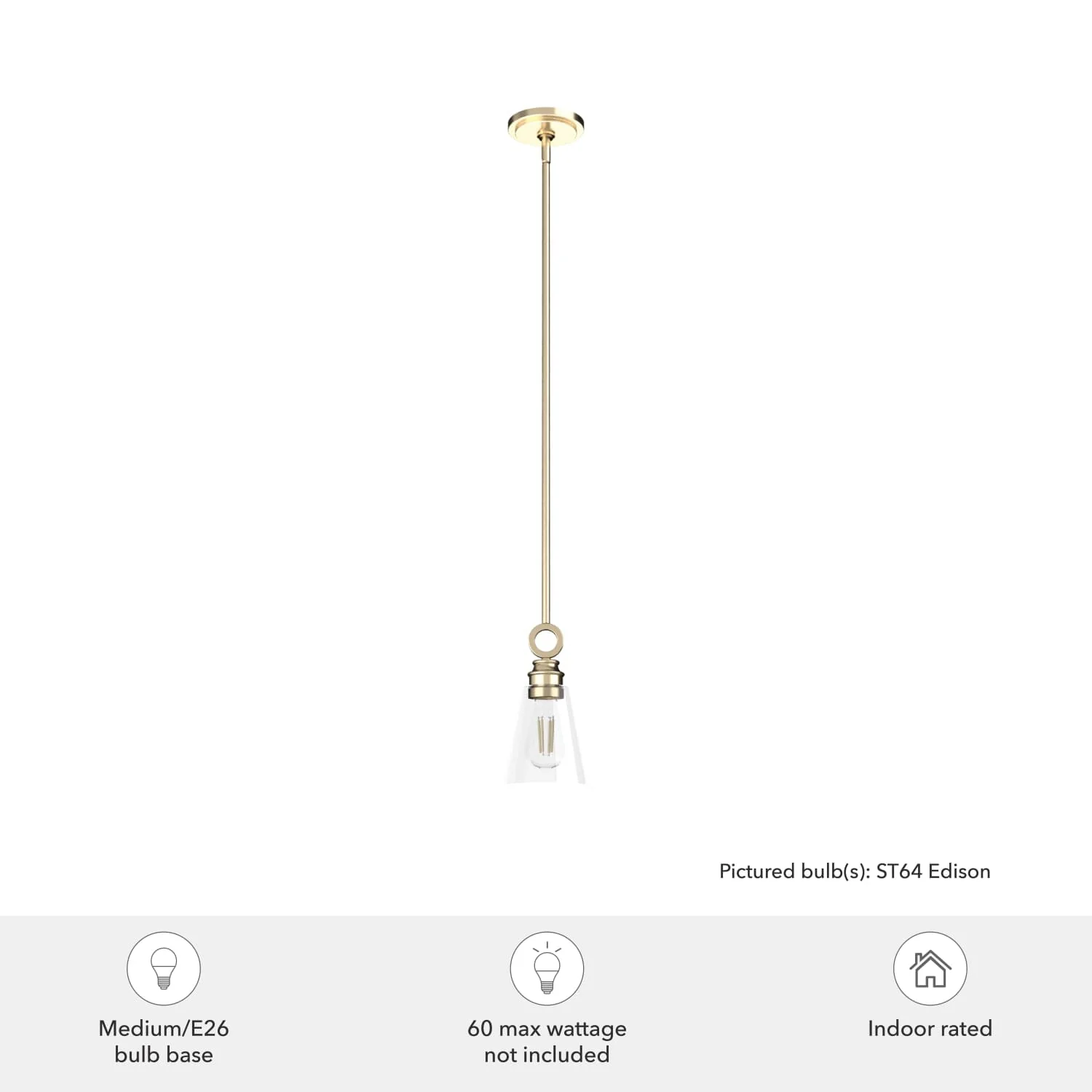 Klein 1 Light Glass Pendant 6 inch 6 Klein 1 Light Glass Pendant 6 inch
